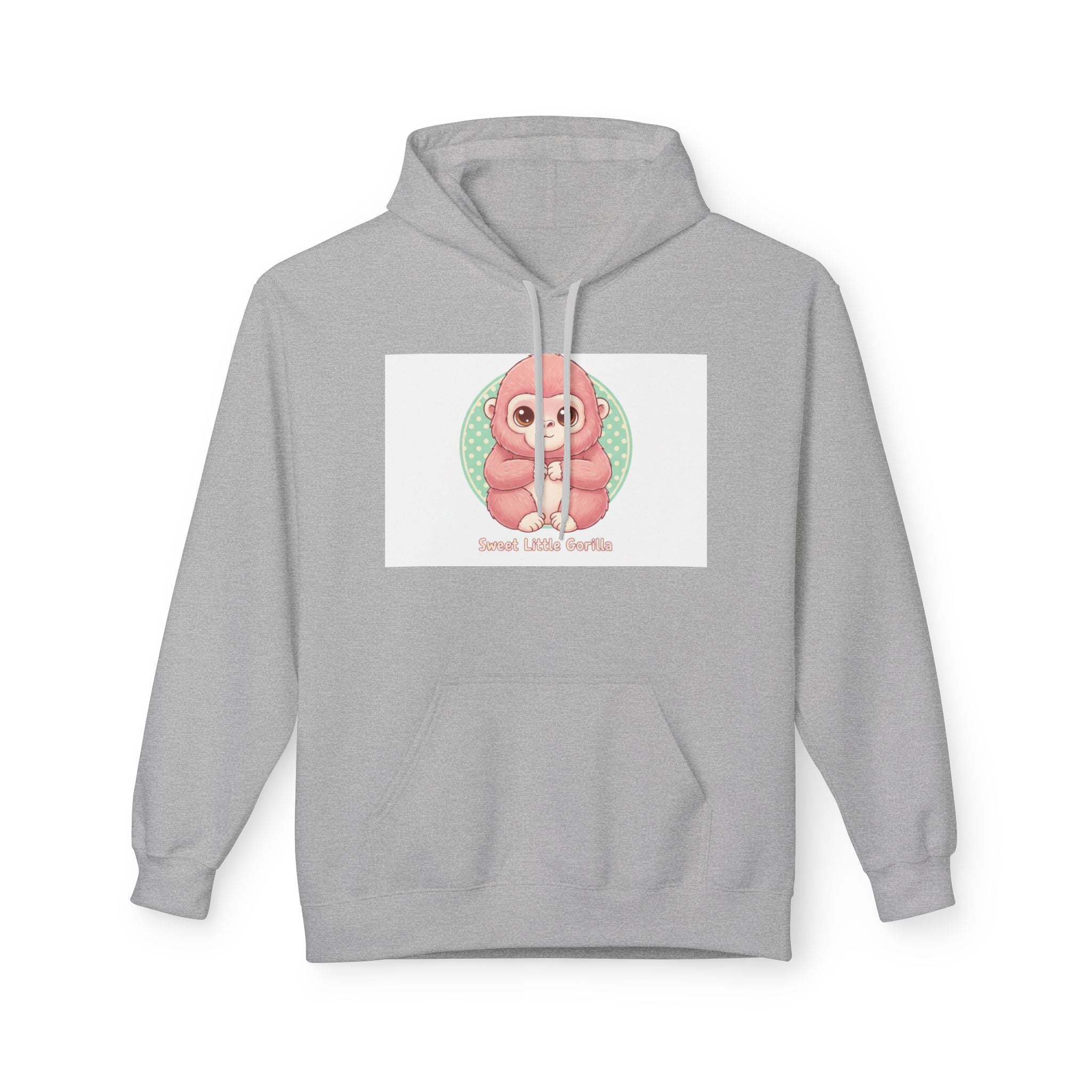 Cute Pink Gorilla Hoodie — "Gorilla Gang" Graphic Pullover