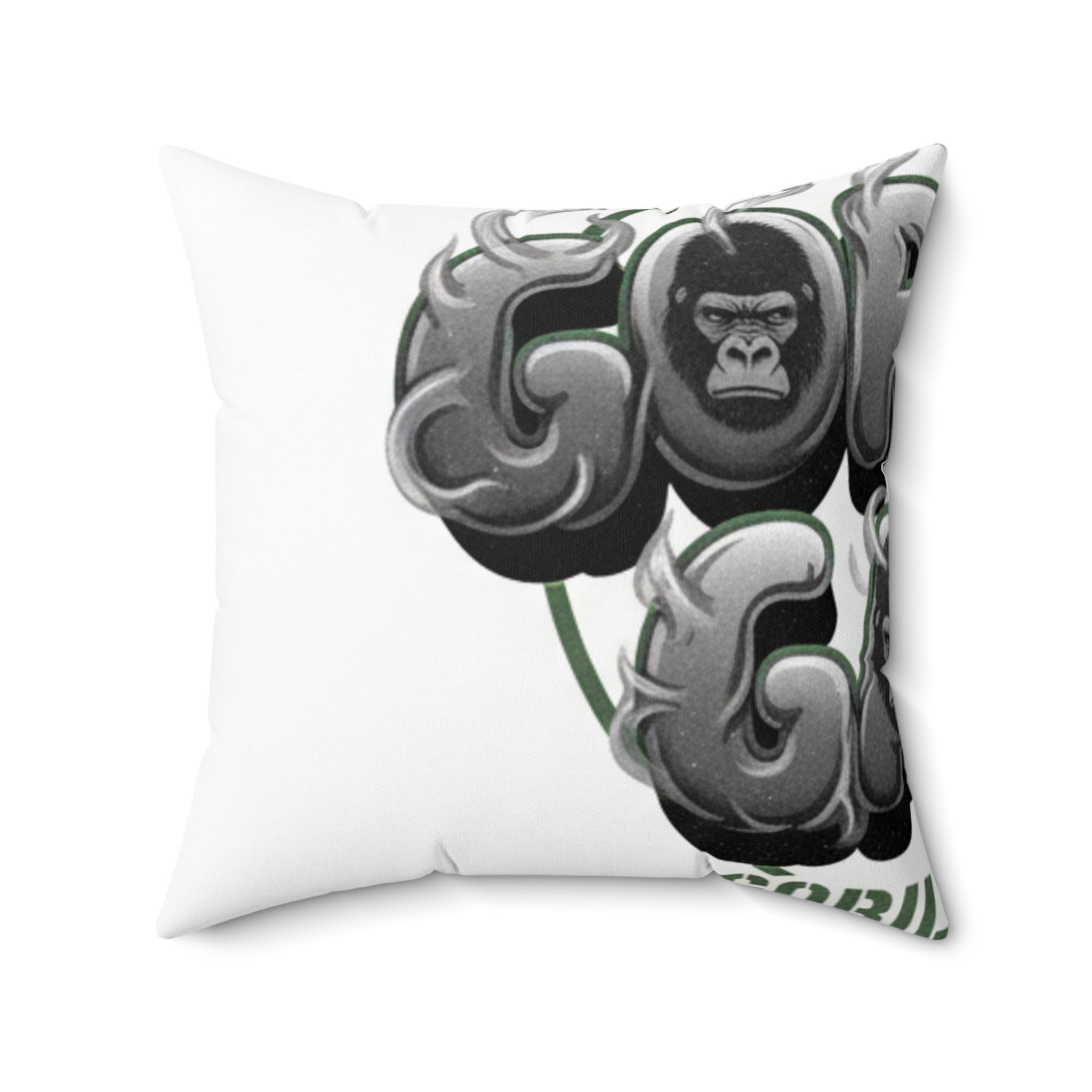 Gorilla Balloons Decorative Throw Pillow — Fun Animal Graphic Accent