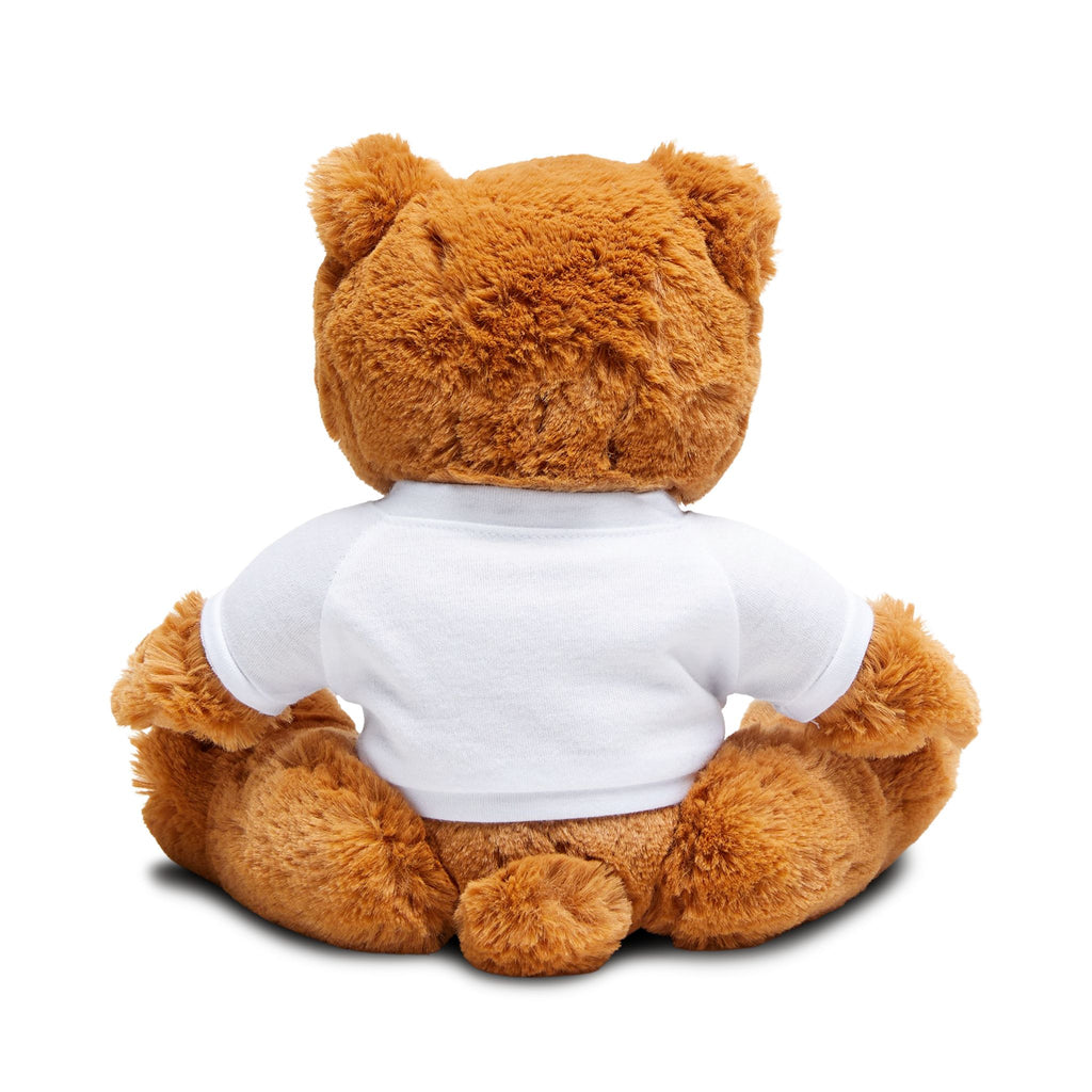 Plush Teddy Bear with Printed T‑Shirt – Cute Gift for Kids & Couples