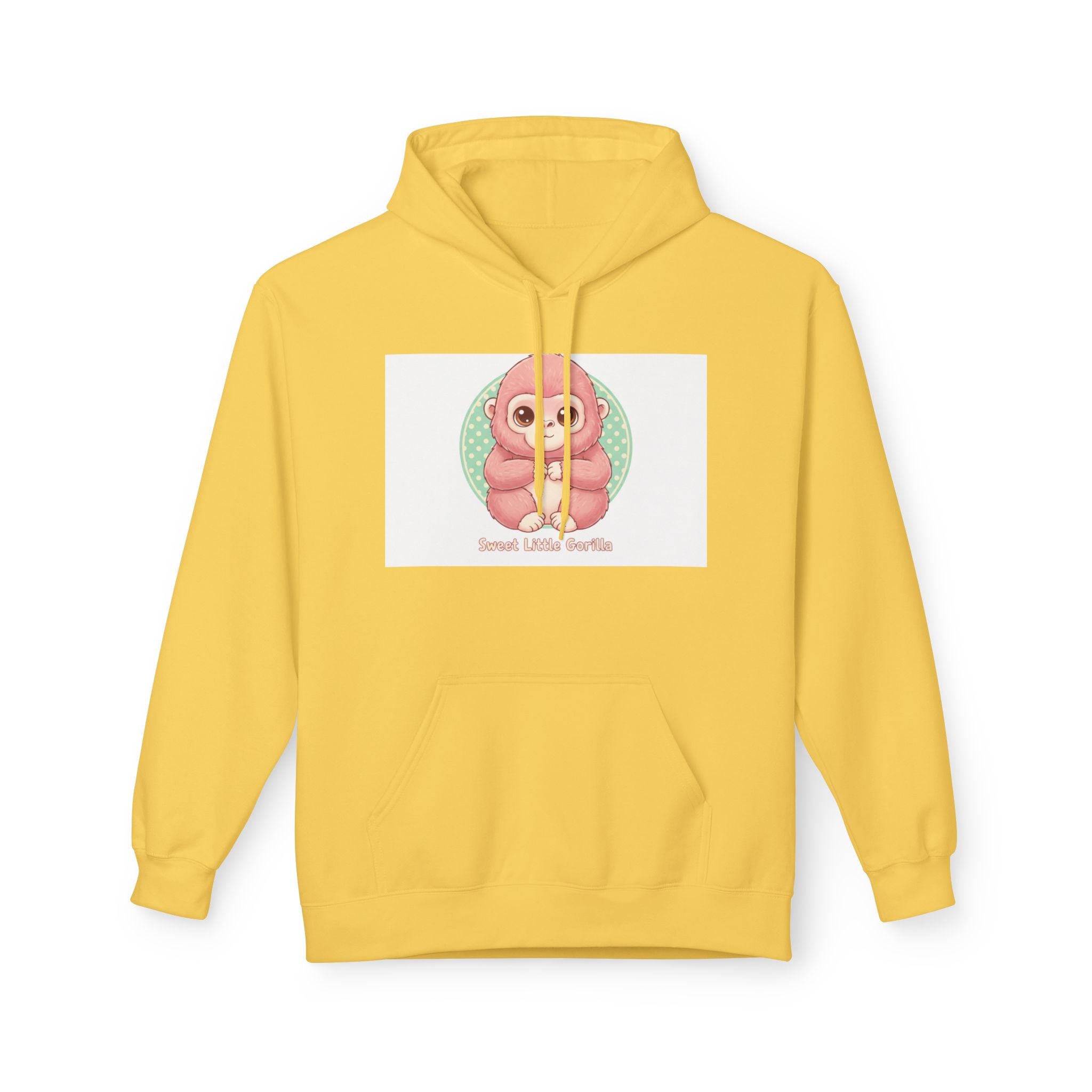 Cute Pink Gorilla Hoodie — "Gorilla Gang" Graphic Pullover