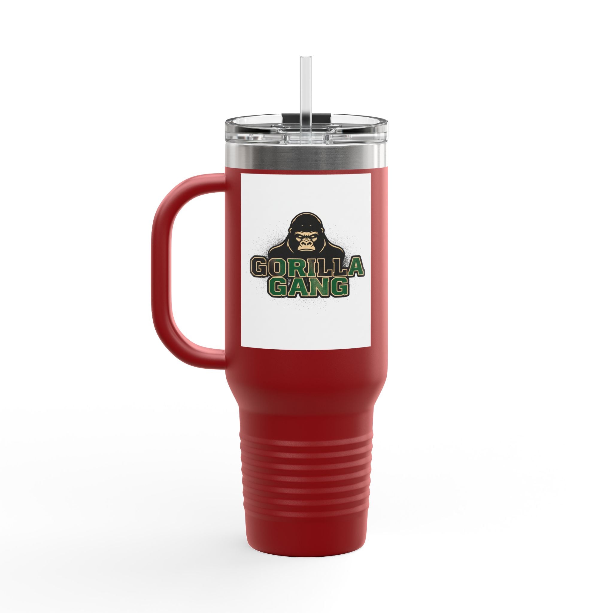 40oz Insulated Travel Mug — Tough Gorilla Graphic Thermal Tumbler