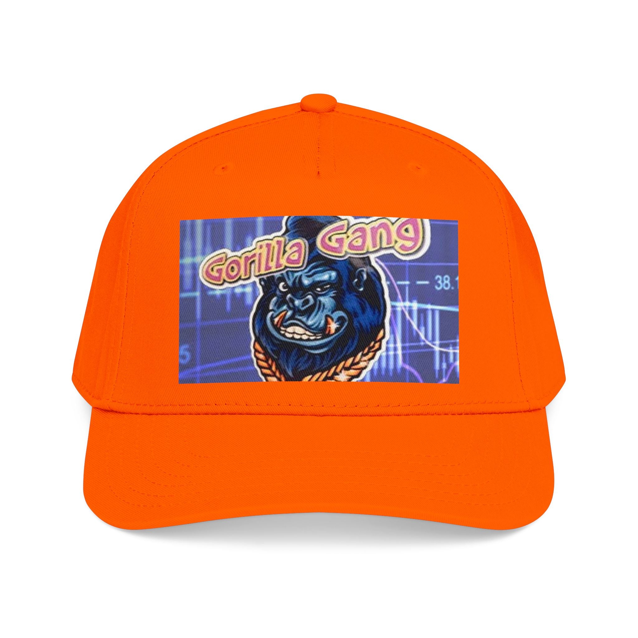 Gorilla Gang Trucker Cap — Retro Stock Market Ape Graphic Baseball Hat