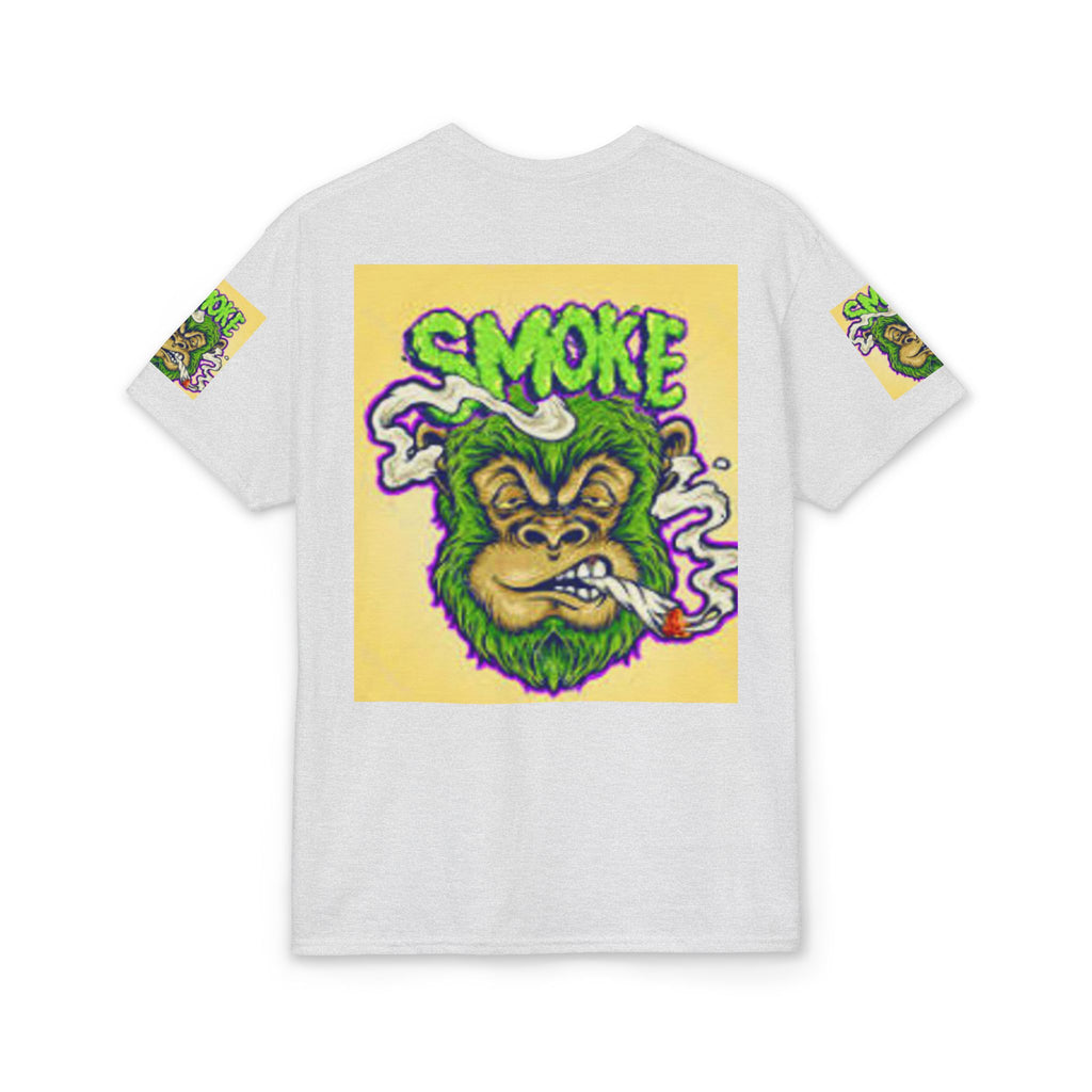 Cannabis Monkey T-Shirt — Retro Smoky Gorilla Graphic Tee