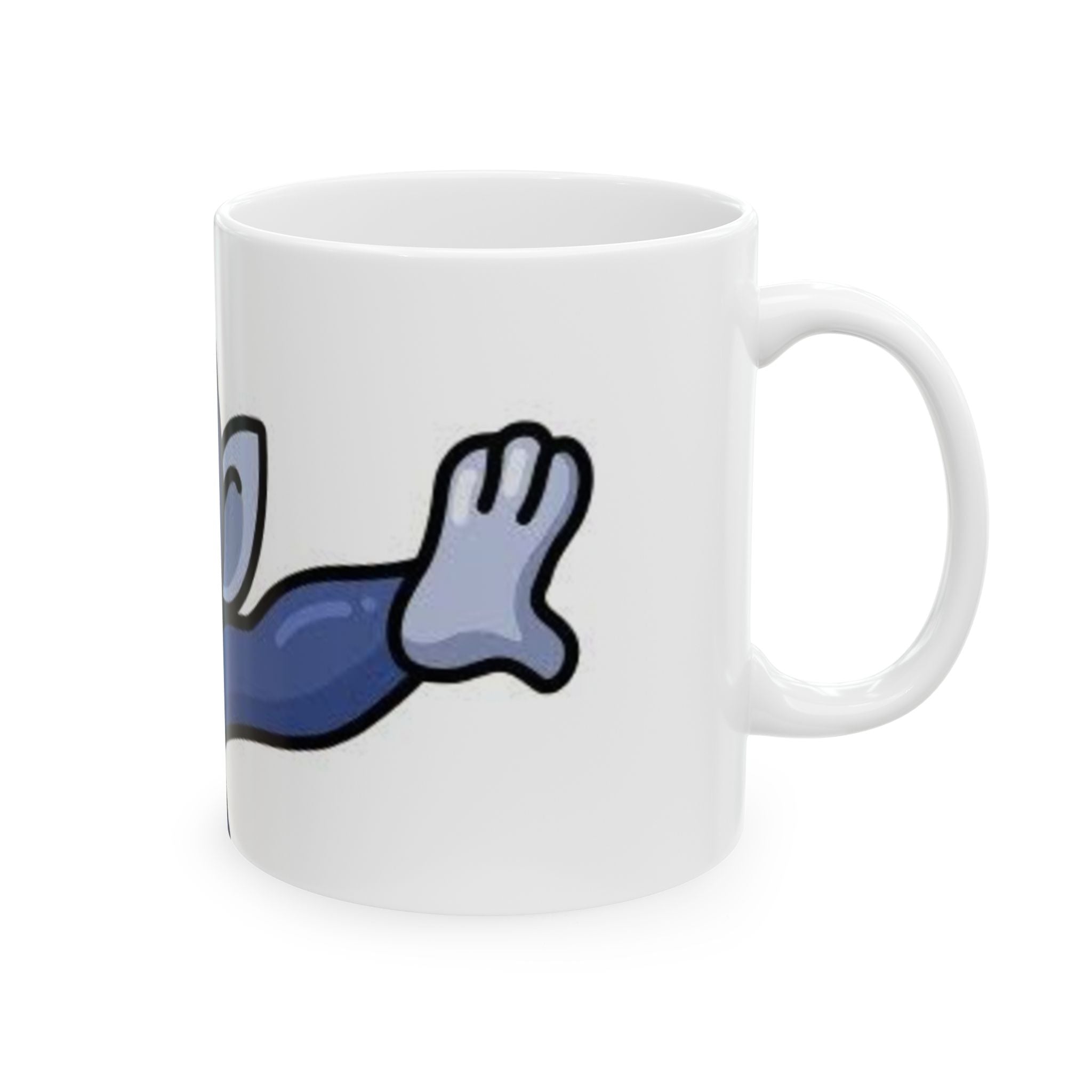 Dabbing Blue Gorilla Ceramic Mug – Funny Cute Ape Coffee Cup (11oz, 15oz)