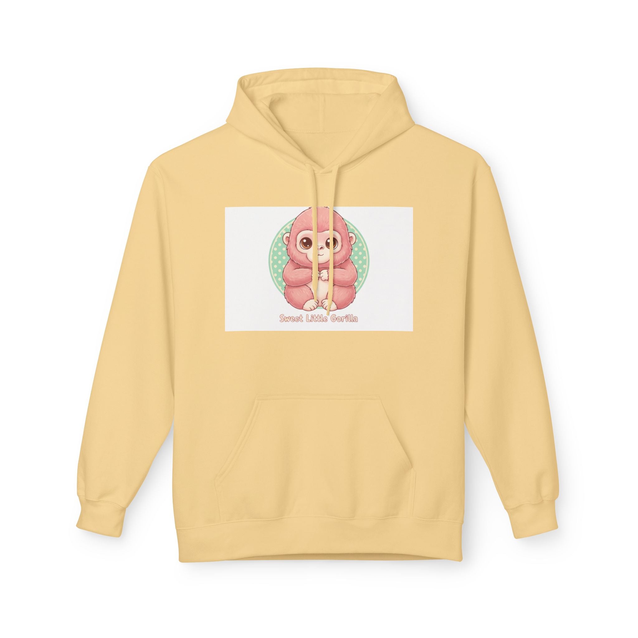 Cute Pink Gorilla Hoodie — "Gorilla Gang" Graphic Pullover