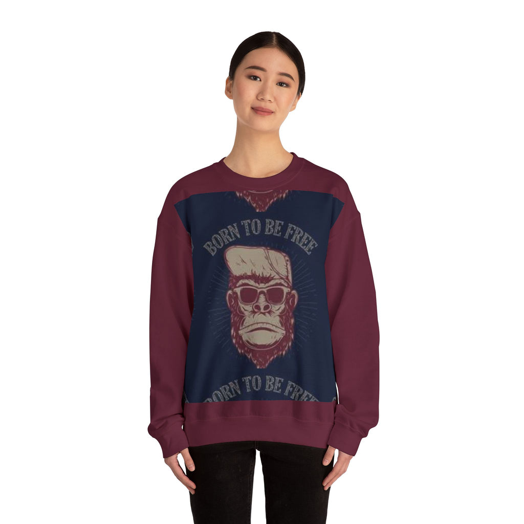 Gorilla Gang 'Born to Be Free' Crewneck Sweatshirt