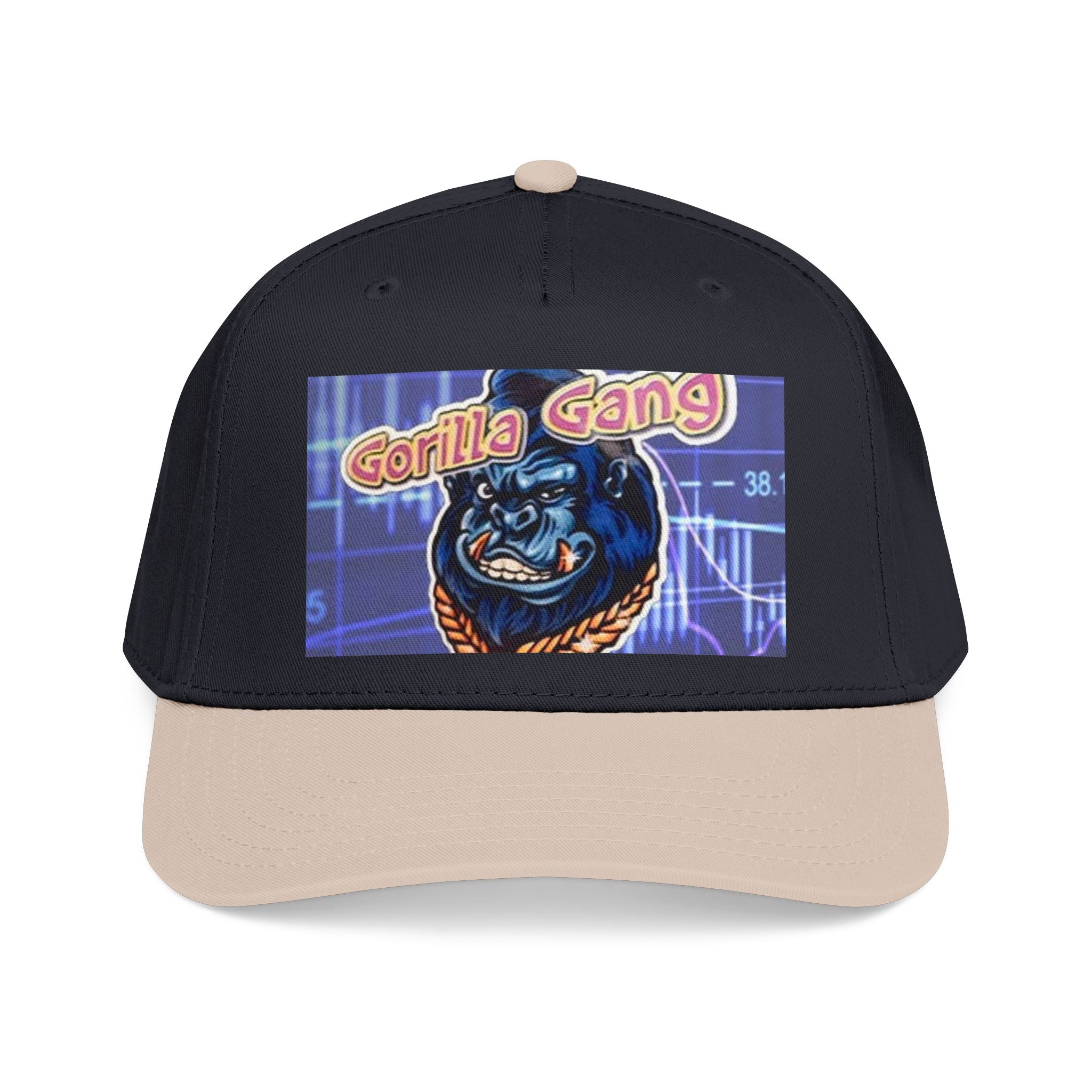 Gorilla Gang Trucker Cap — Retro Stock Market Ape Graphic Baseball Hat