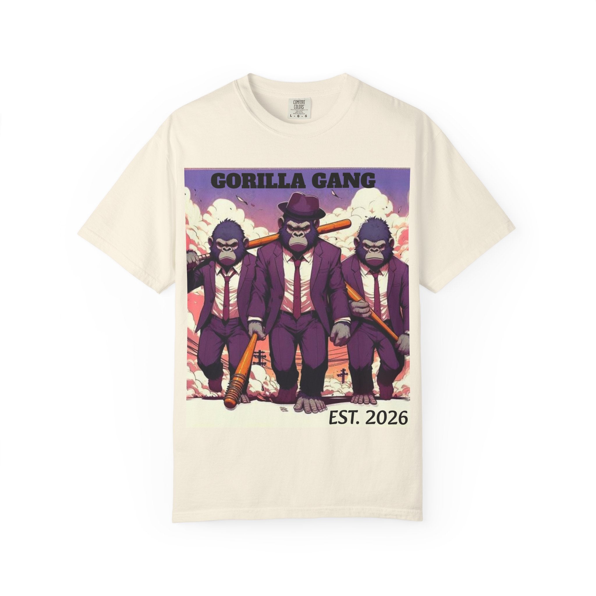 Gorilla Gangsters Graphic T-Shirt — Vintage Mob Ape Illustration