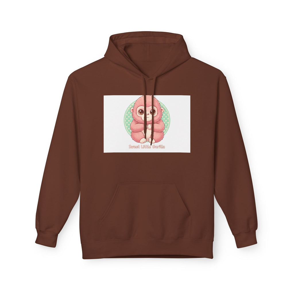 Cute Pink Gorilla Hoodie — "Gorilla Gang" Graphic Pullover