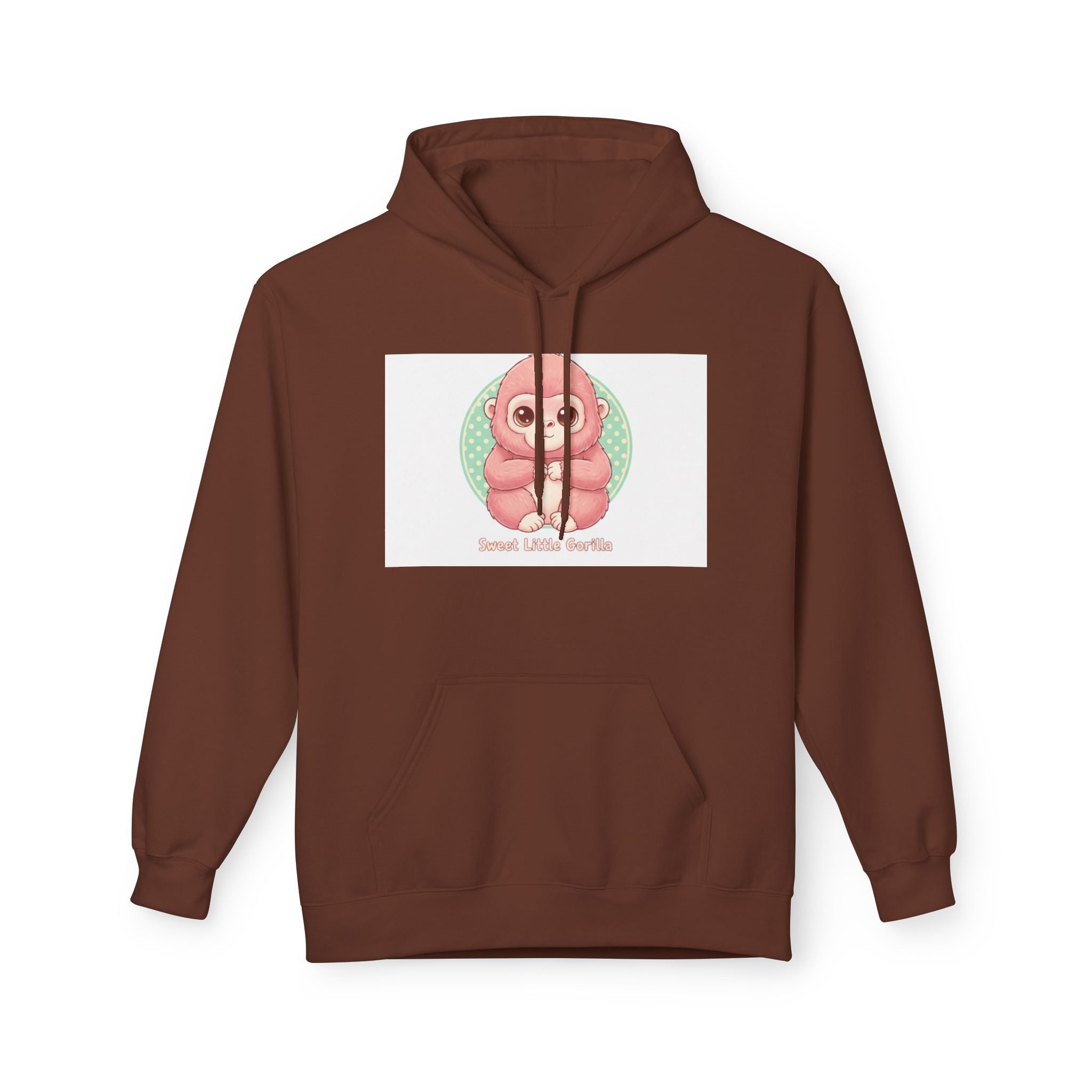 Cute Pink Gorilla Hoodie — "Gorilla Gang" Graphic Pullover