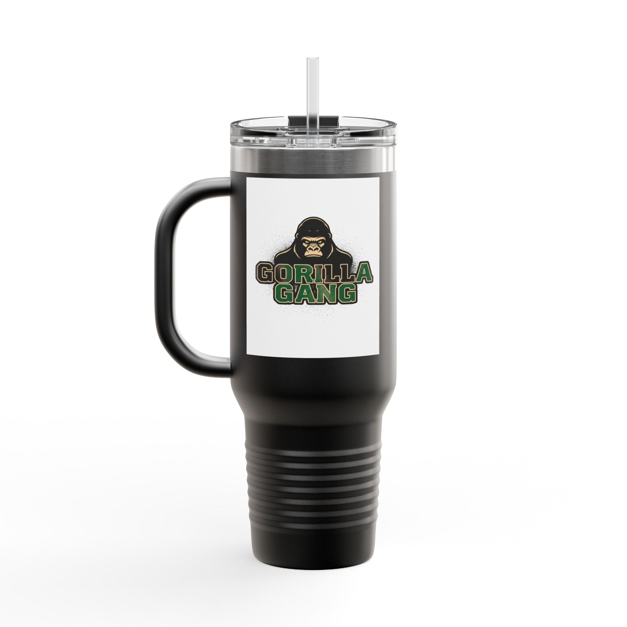 40oz Insulated Travel Mug — Tough Gorilla Graphic Thermal Tumbler
