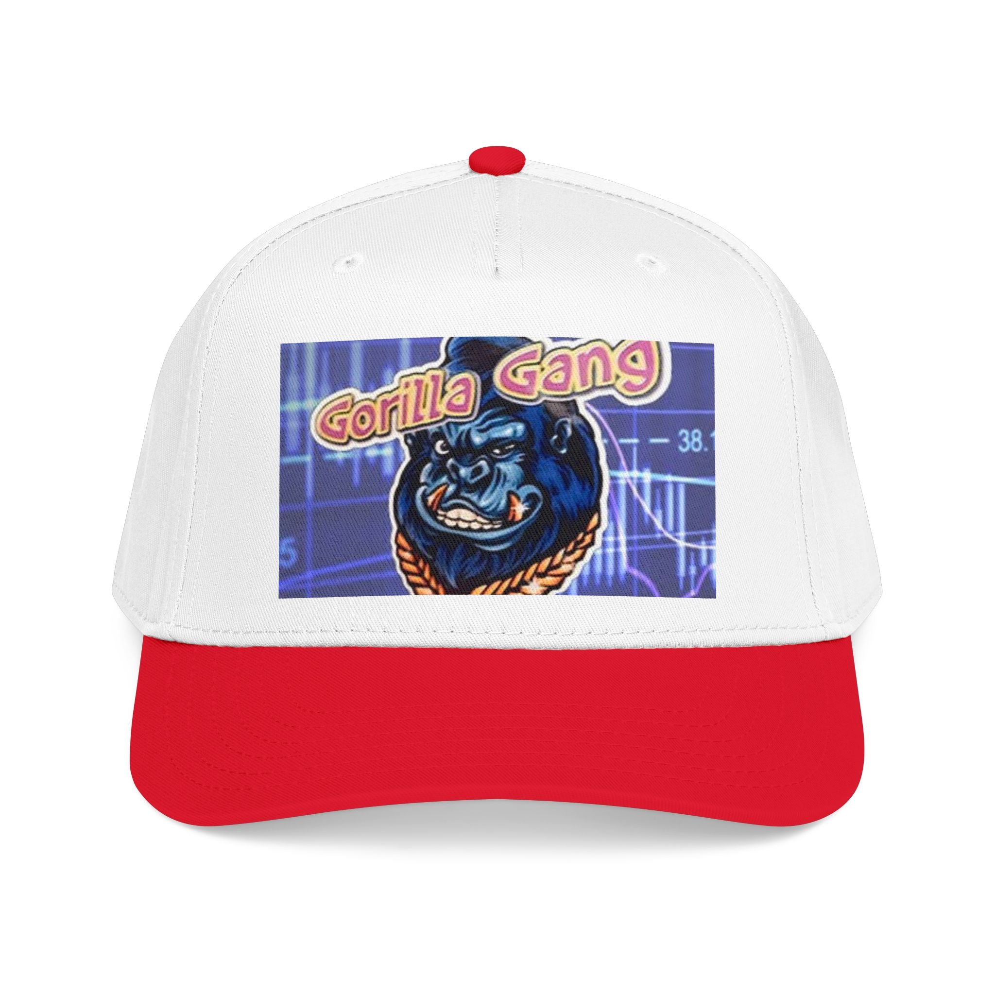 Gorilla Gang Trucker Cap — Retro Stock Market Ape Graphic Baseball Hat