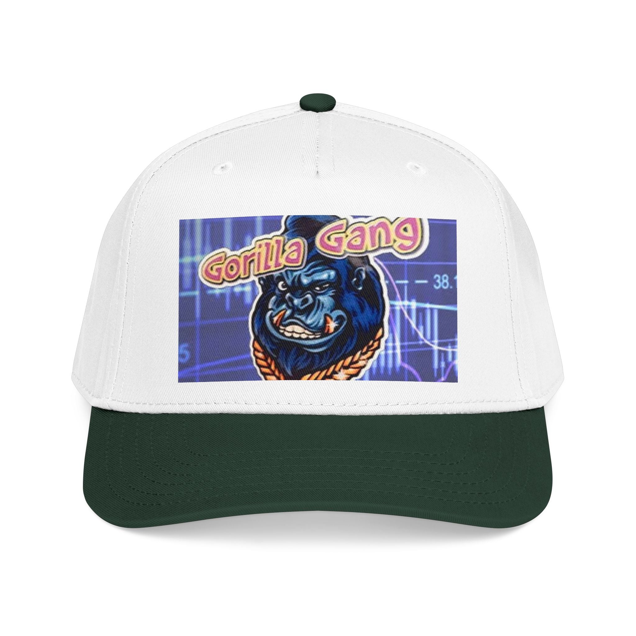 Gorilla Gang Trucker Cap — Retro Stock Market Ape Graphic Baseball Hat