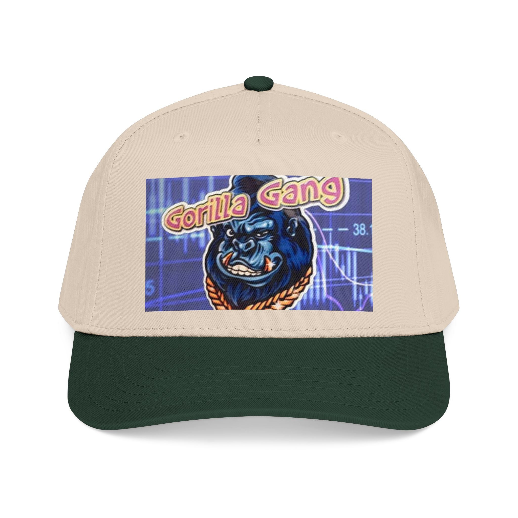 Gorilla Gang Trucker Cap — Retro Stock Market Ape Graphic Baseball Hat