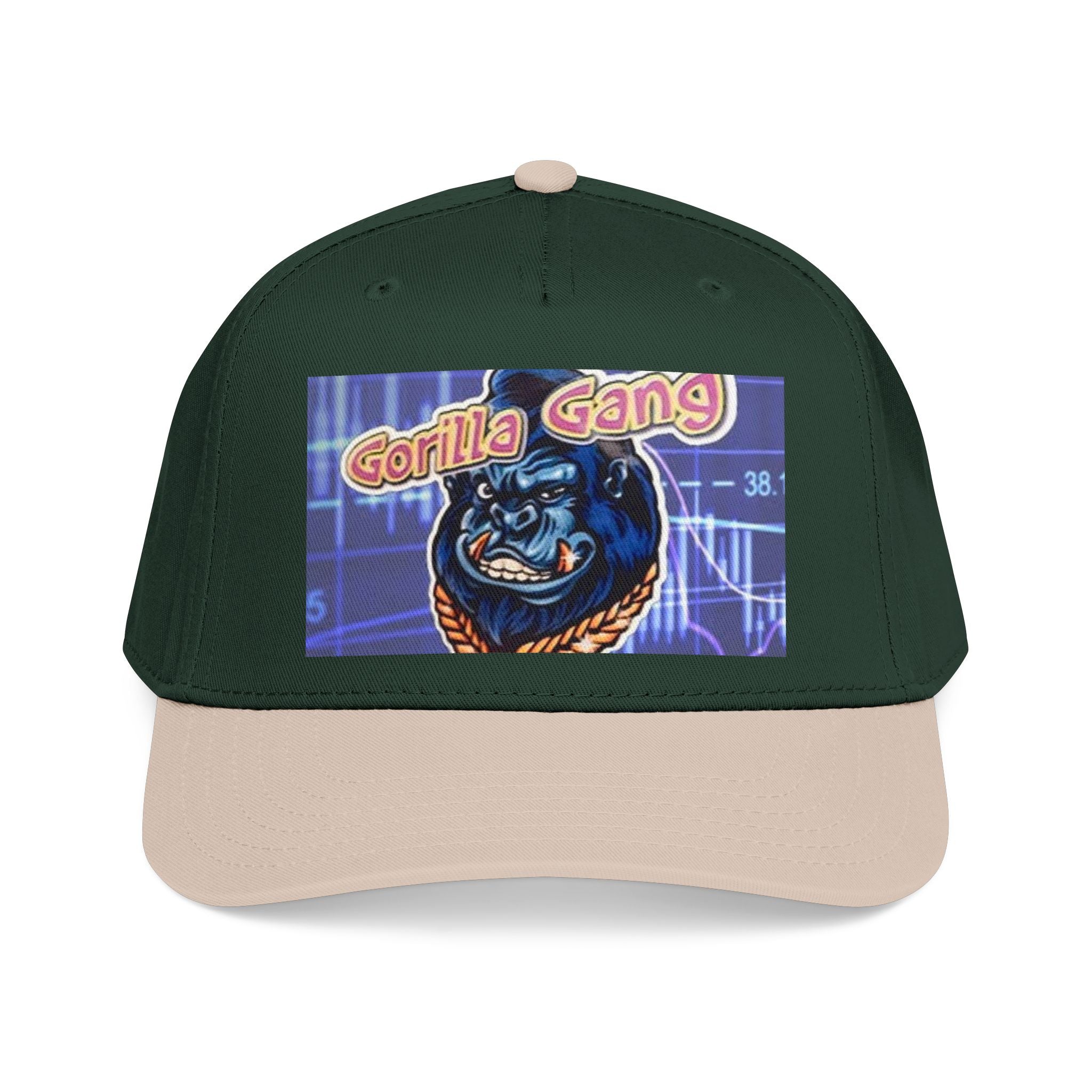 Gorilla Gang Trucker Cap — Retro Stock Market Ape Graphic Baseball Hat