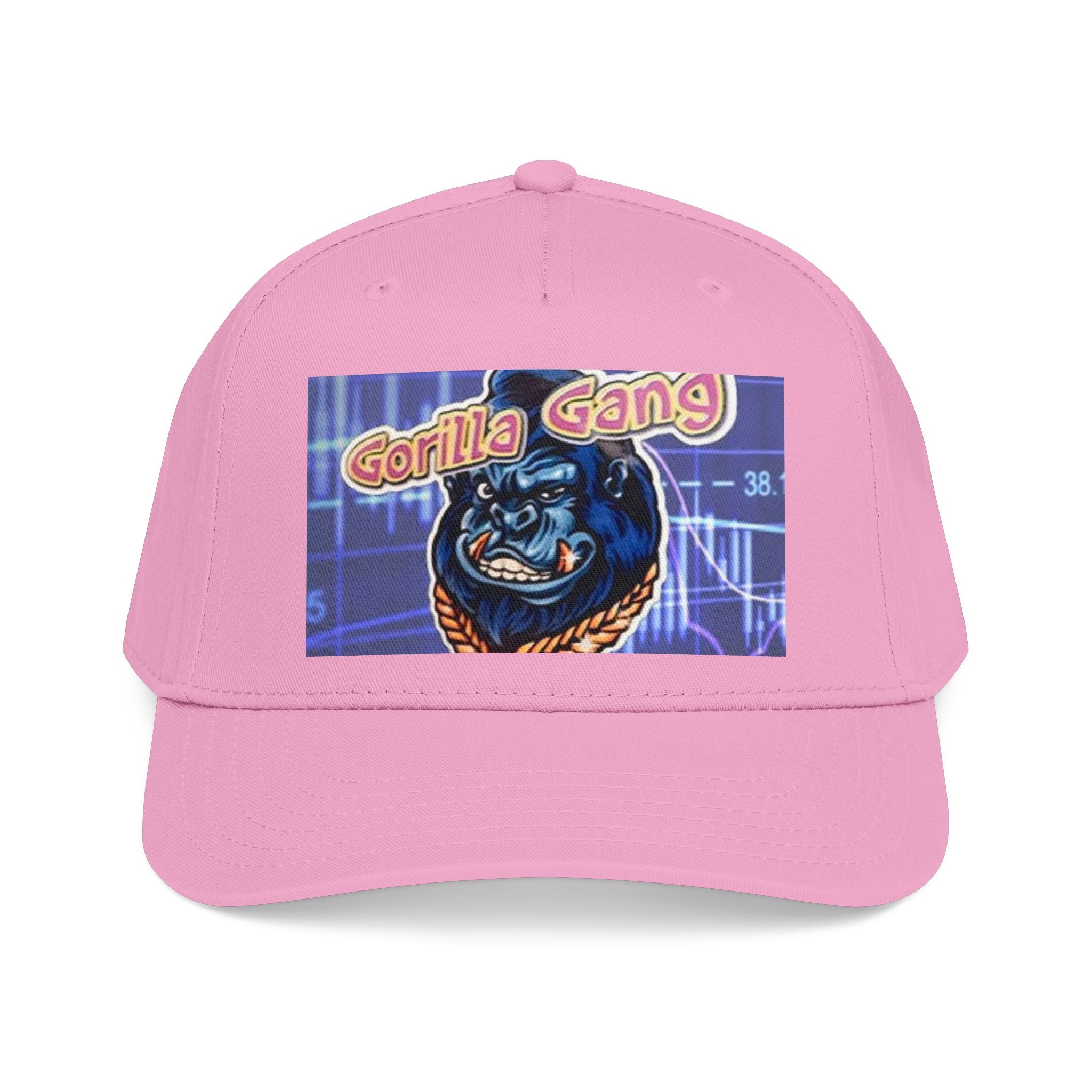 Gorilla Gang Trucker Cap — Retro Stock Market Ape Graphic Baseball Hat