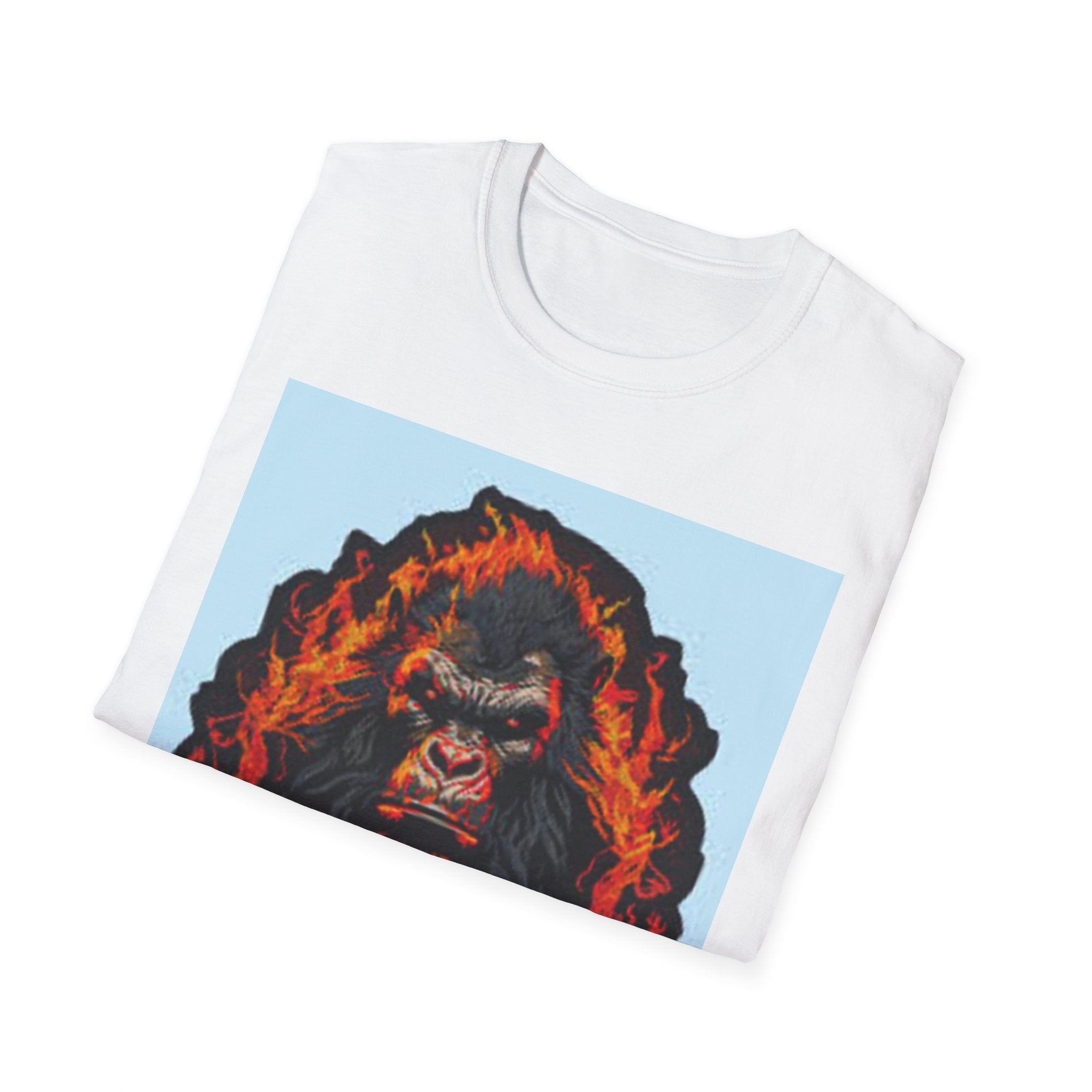 Gorilla Gang Graphic T-Shirt — Fiery Ape Skull Streetwear Tee