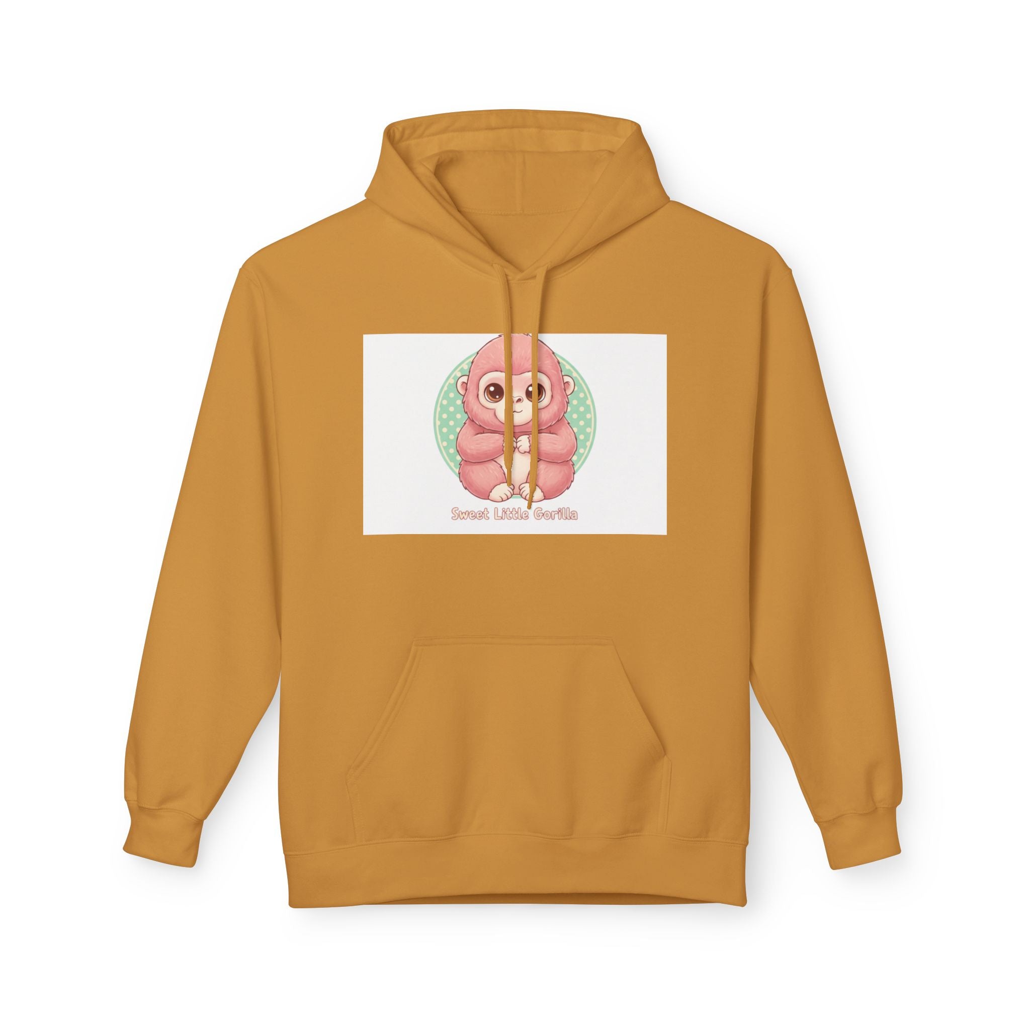 Cute Pink Gorilla Hoodie — "Gorilla Gang" Graphic Pullover