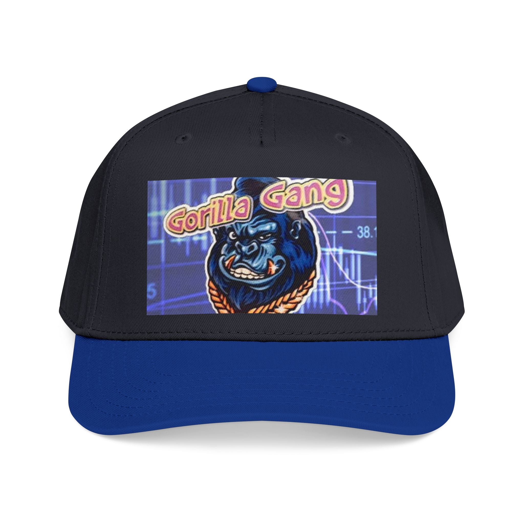 Gorilla Gang Trucker Cap — Retro Stock Market Ape Graphic Baseball Hat