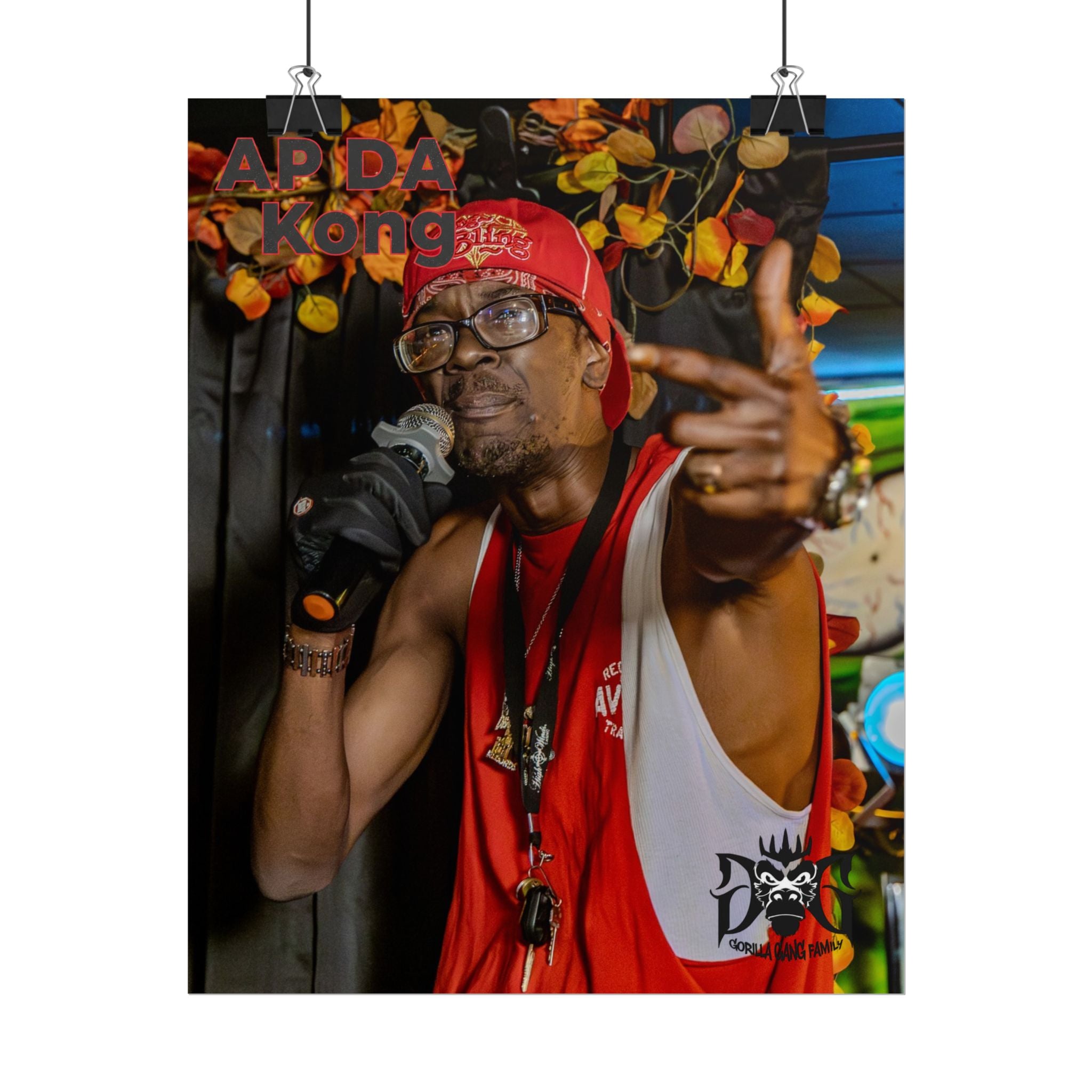 Rolled Poster — Live Reggae Performer Photo Print (Arda Kong)