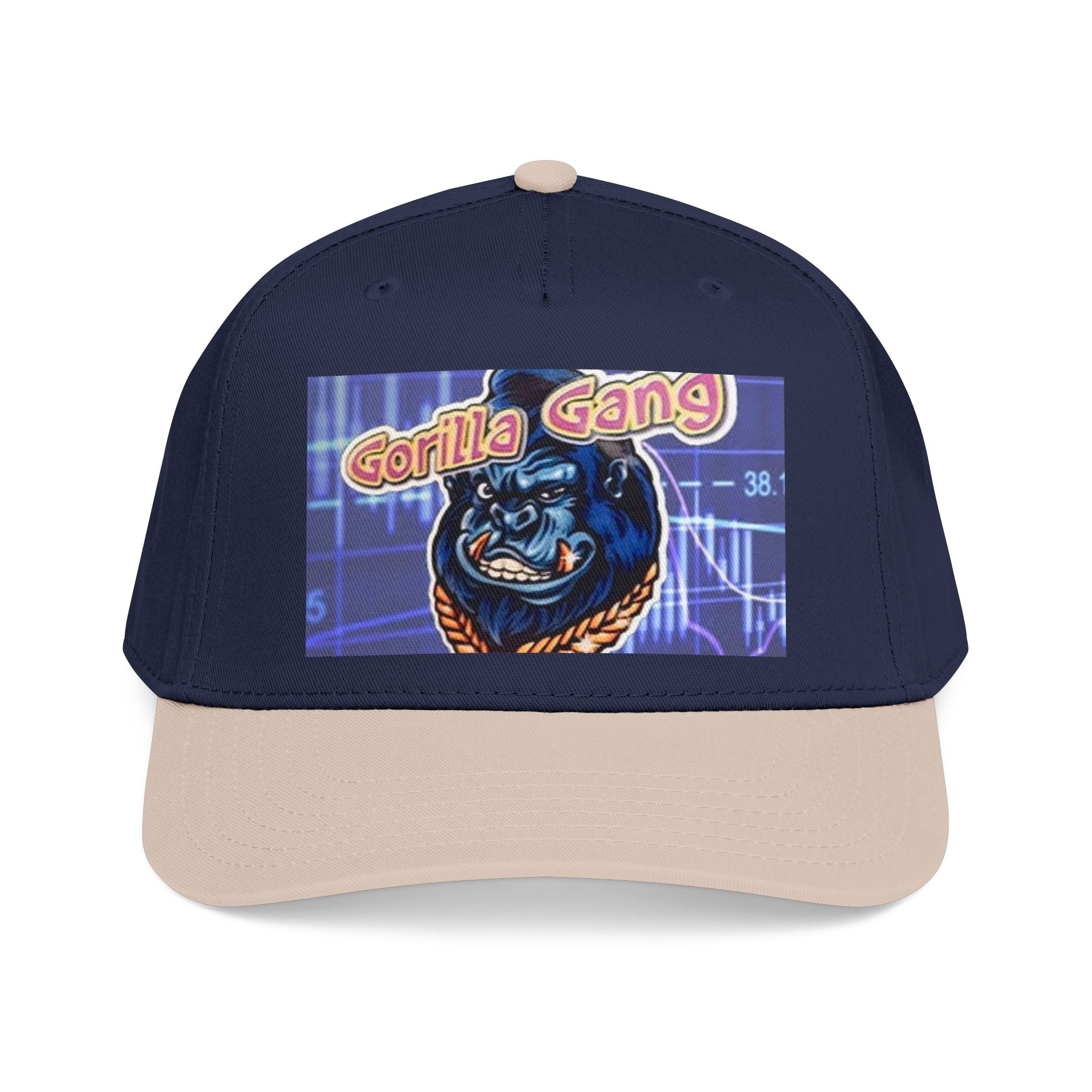 Gorilla Gang Trucker Cap — Retro Stock Market Ape Graphic Baseball Hat
