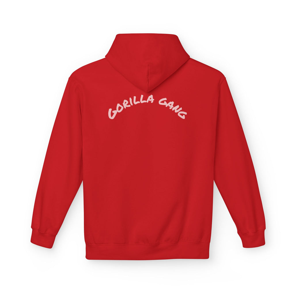 Cute Pink Gorilla Hoodie — "Gorilla Gang" Graphic Pullover