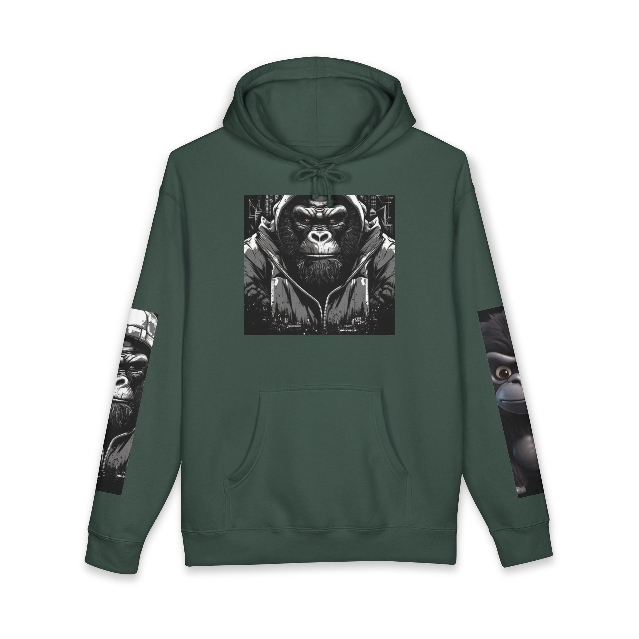 Gorilla Graphic Hoodie — Cute Cartoon Ape Pullover