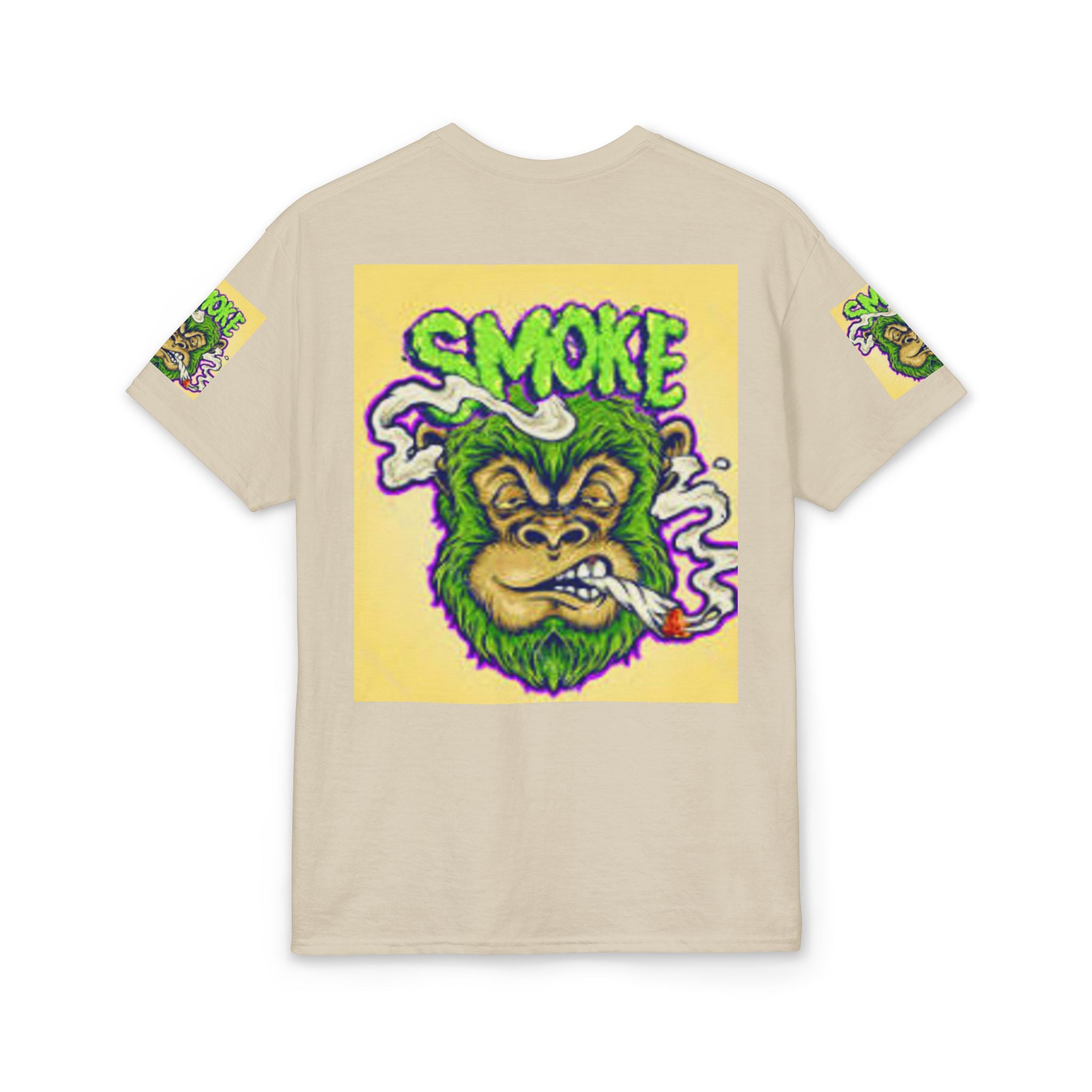 Cannabis Monkey T-Shirt — Retro Smoky Gorilla Graphic Tee