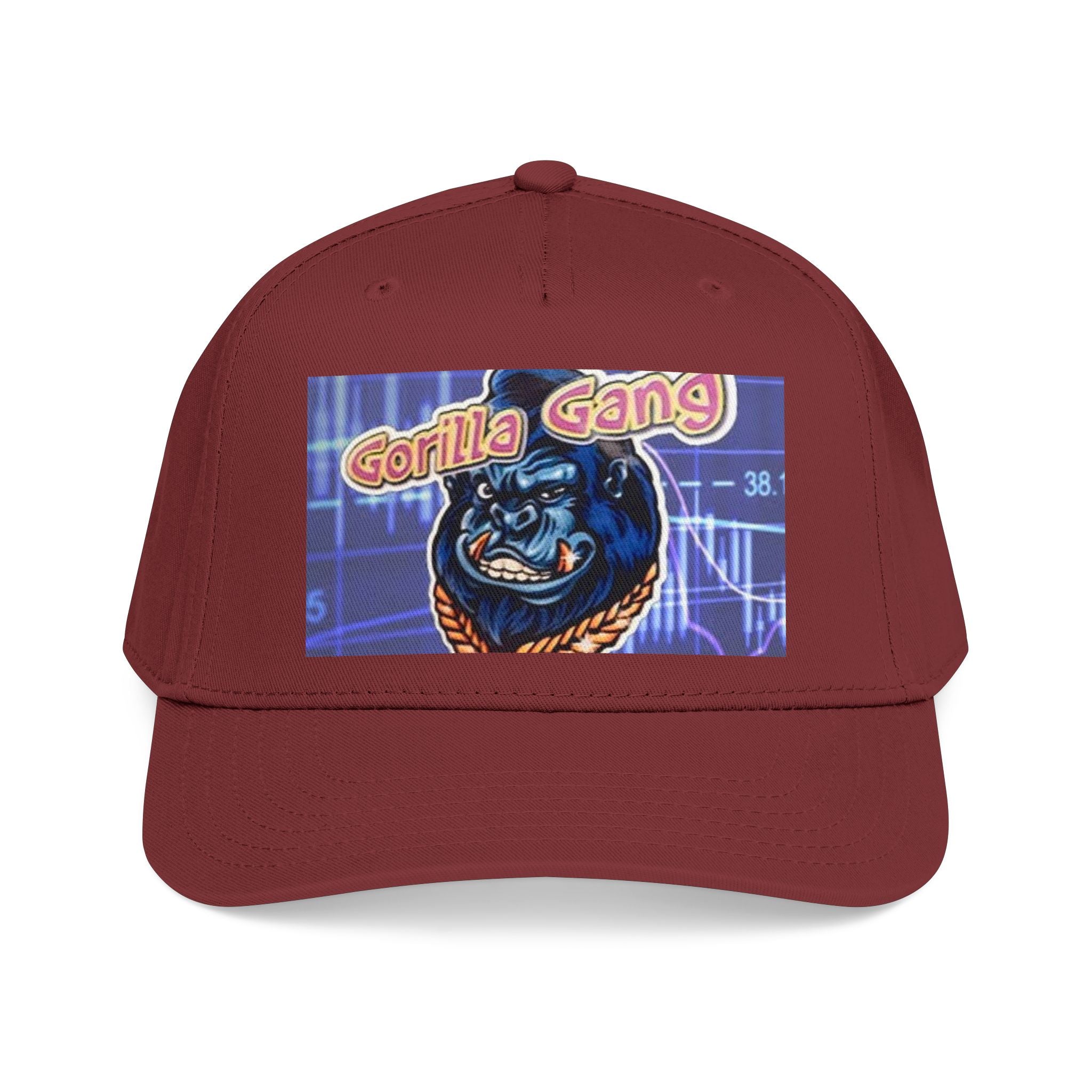 Gorilla Gang Trucker Cap — Retro Stock Market Ape Graphic Baseball Hat