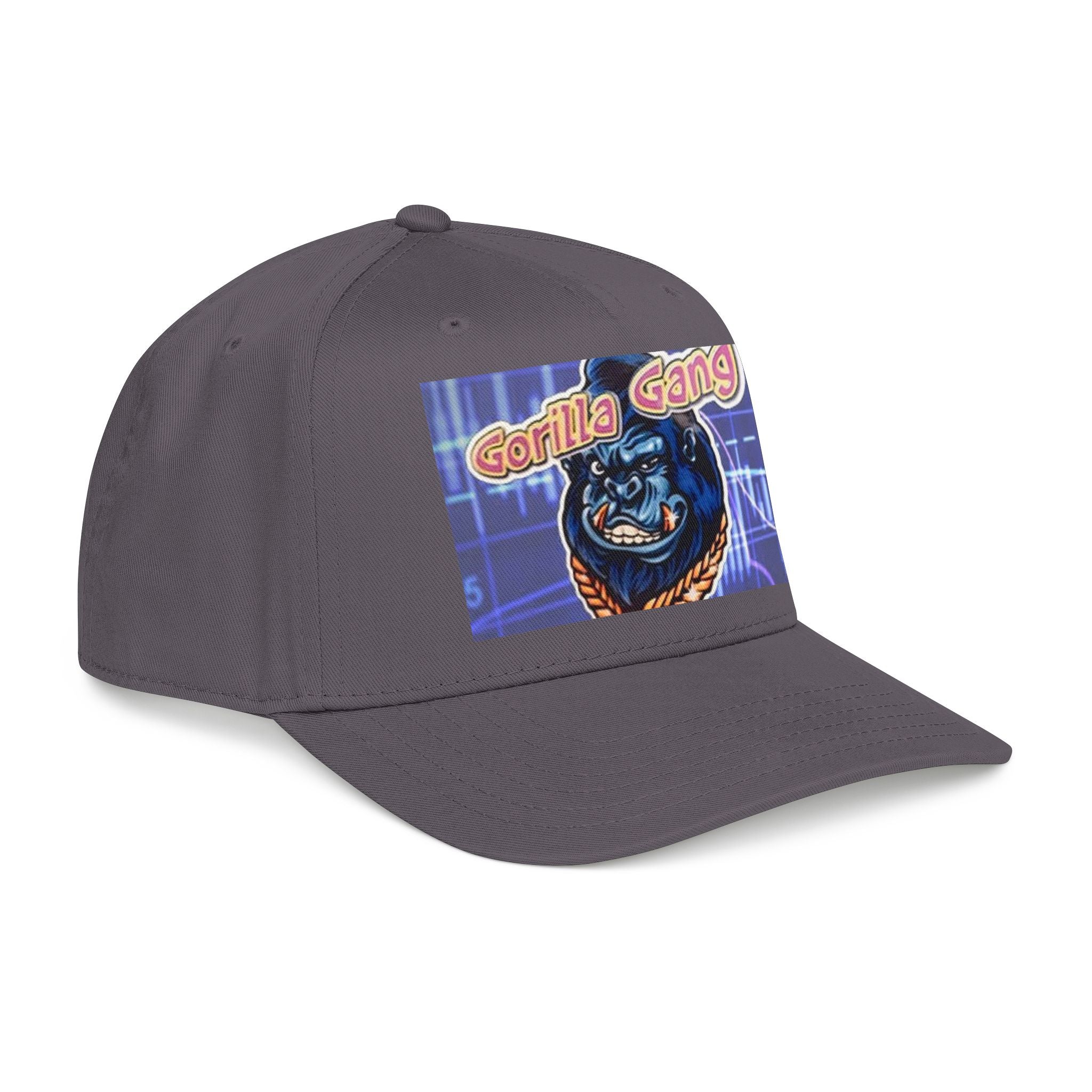 Gorilla Gang Trucker Cap — Retro Stock Market Ape Graphic Baseball Hat