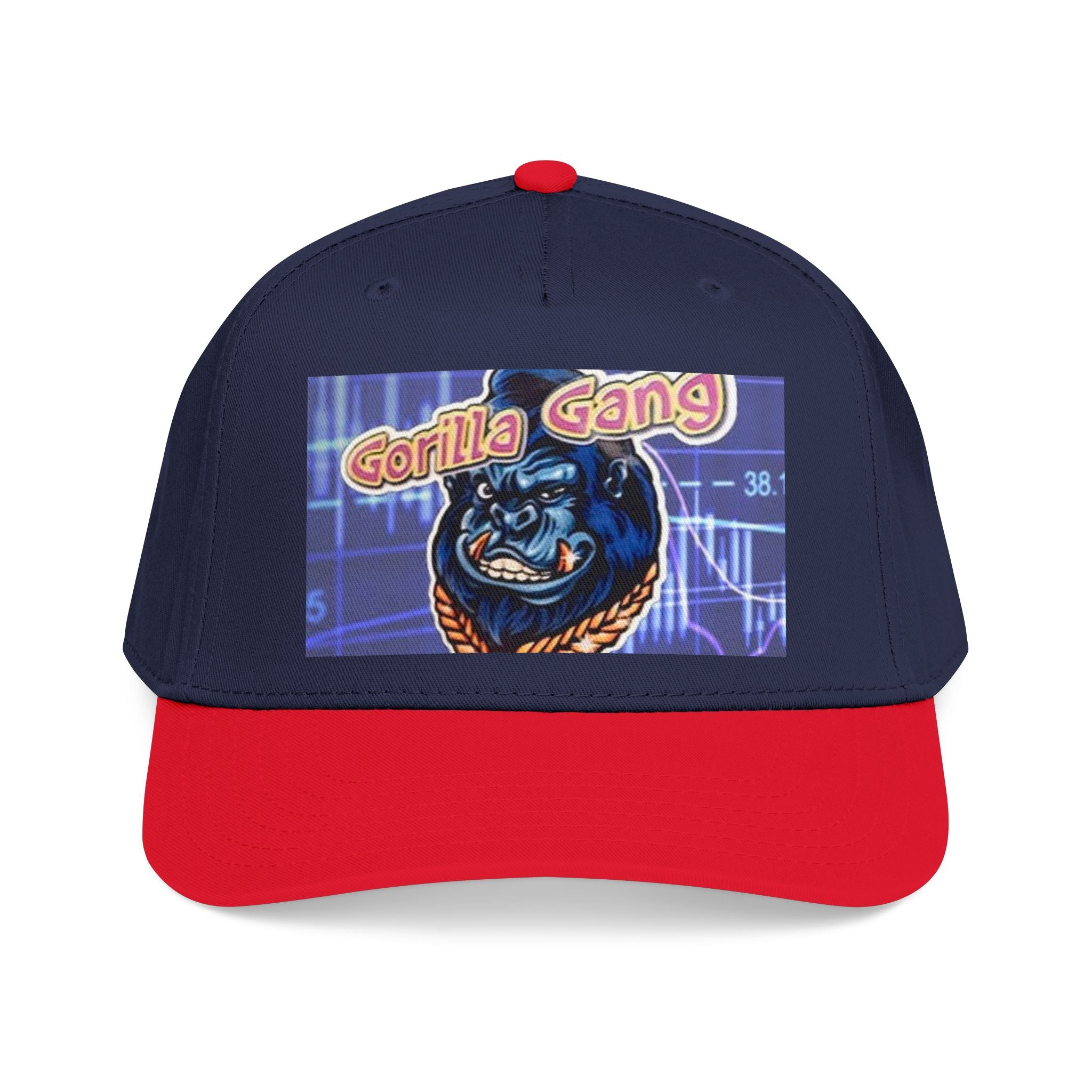 Gorilla Gang Trucker Cap — Retro Stock Market Ape Graphic Baseball Hat