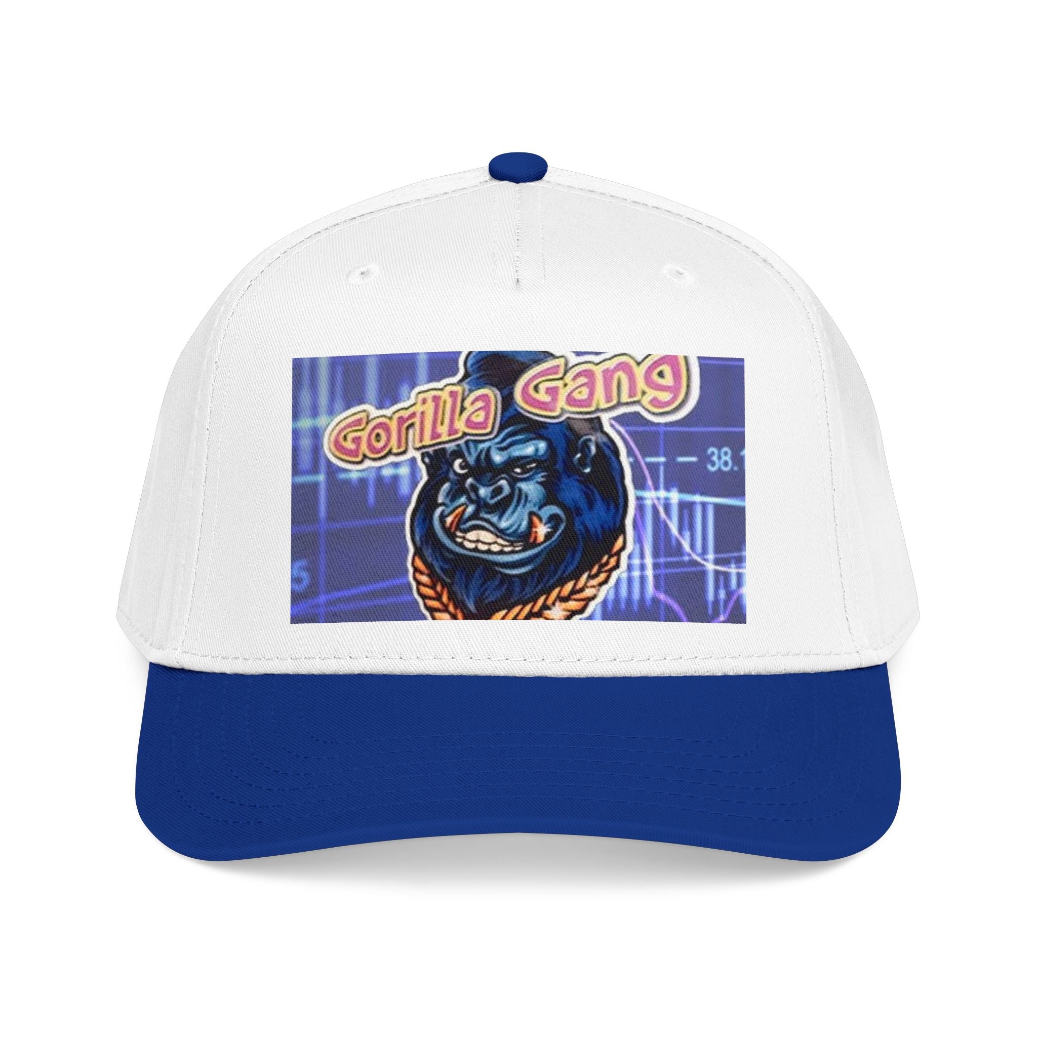 Gorilla Gang Trucker Cap — Retro Stock Market Ape Graphic Baseball Hat