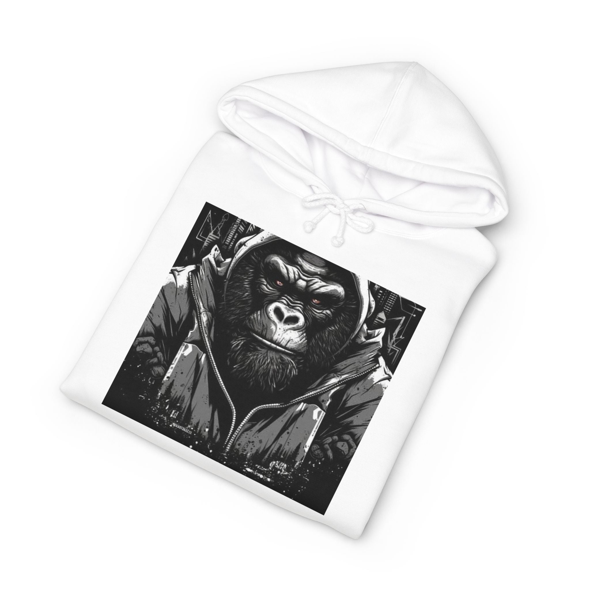 Gorilla Graphic Hoodie — Cute Cartoon Ape Pullover