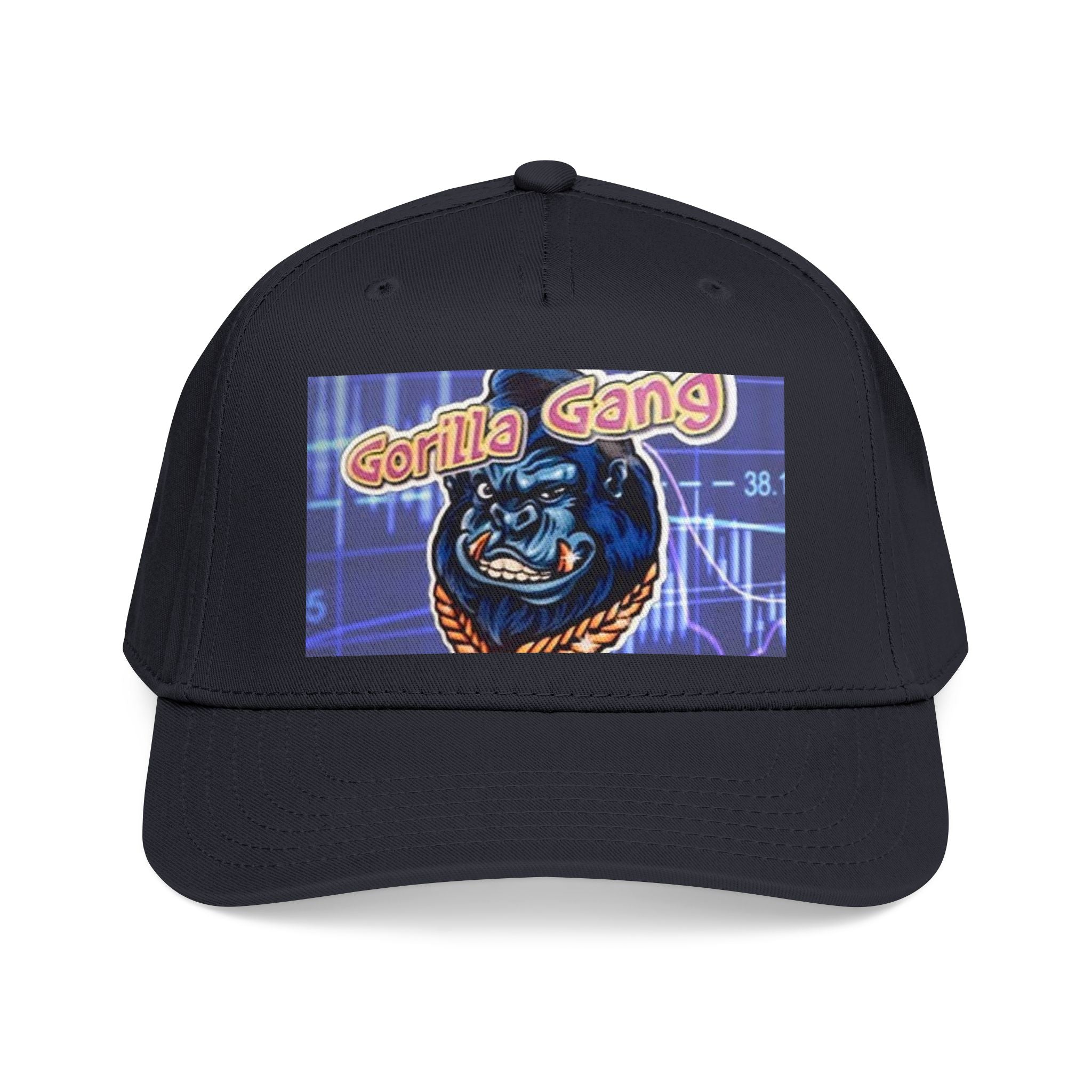 Gorilla Gang Trucker Cap — Retro Stock Market Ape Graphic Baseball Hat