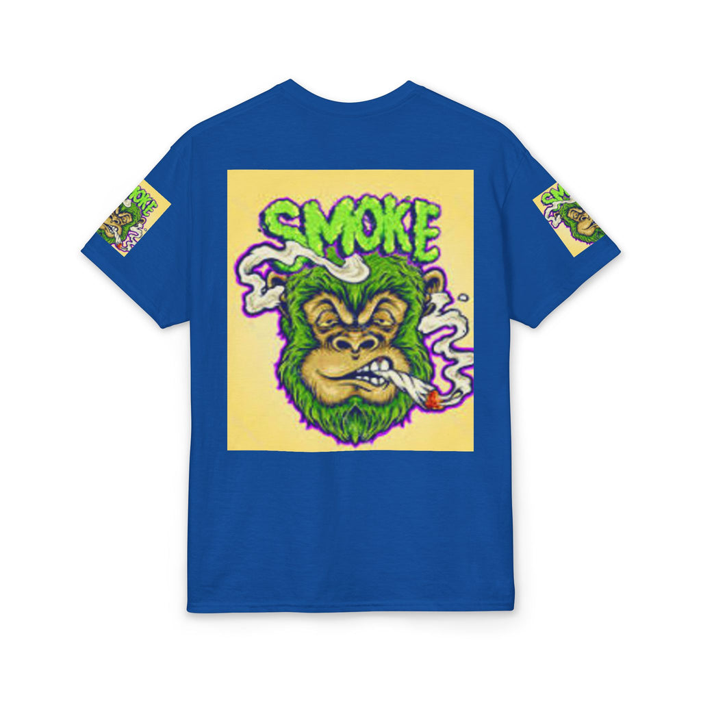 Cannabis Monkey T-Shirt — Retro Smoky Gorilla Graphic Tee