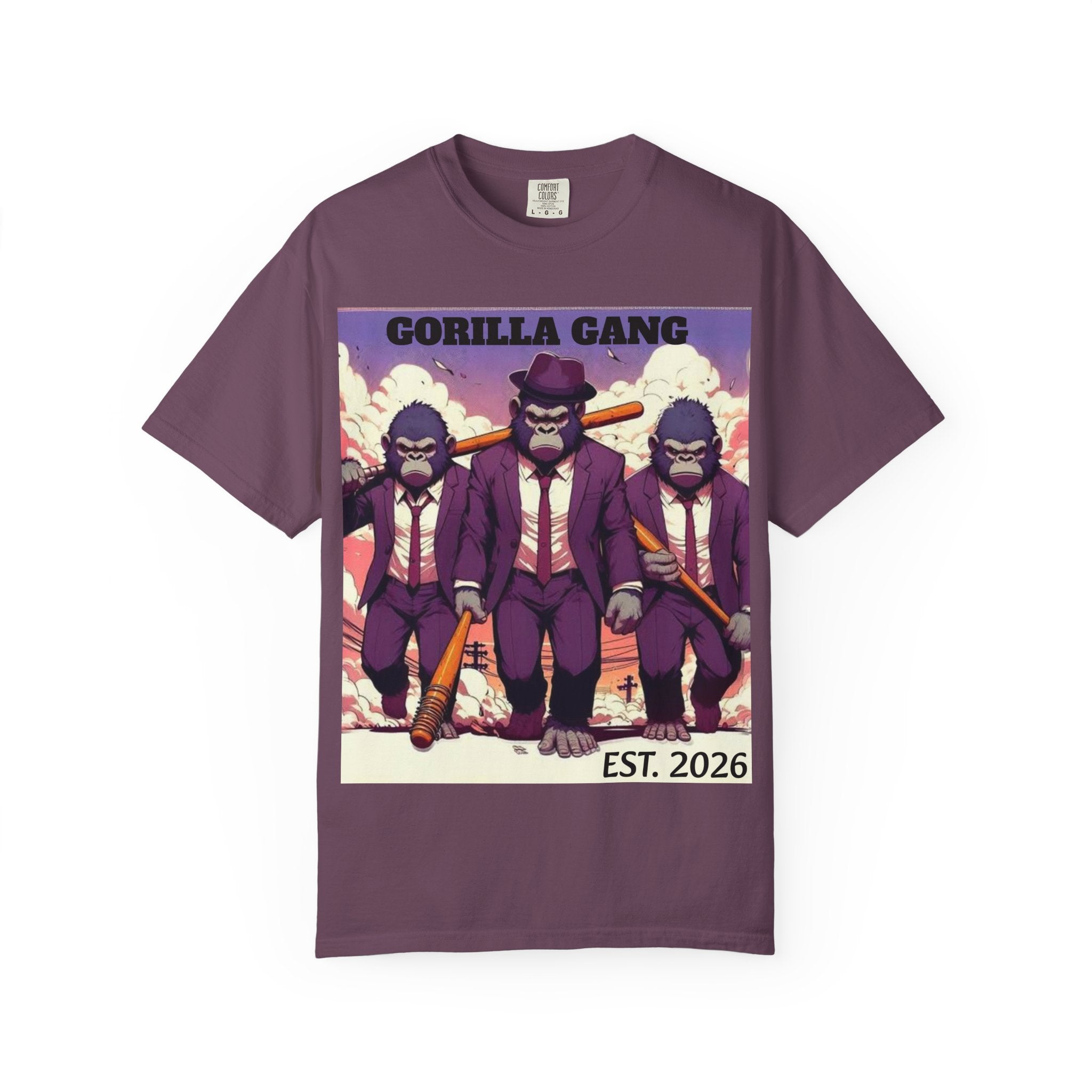 Gorilla Gangsters Graphic T-Shirt — Vintage Mob Ape Illustration