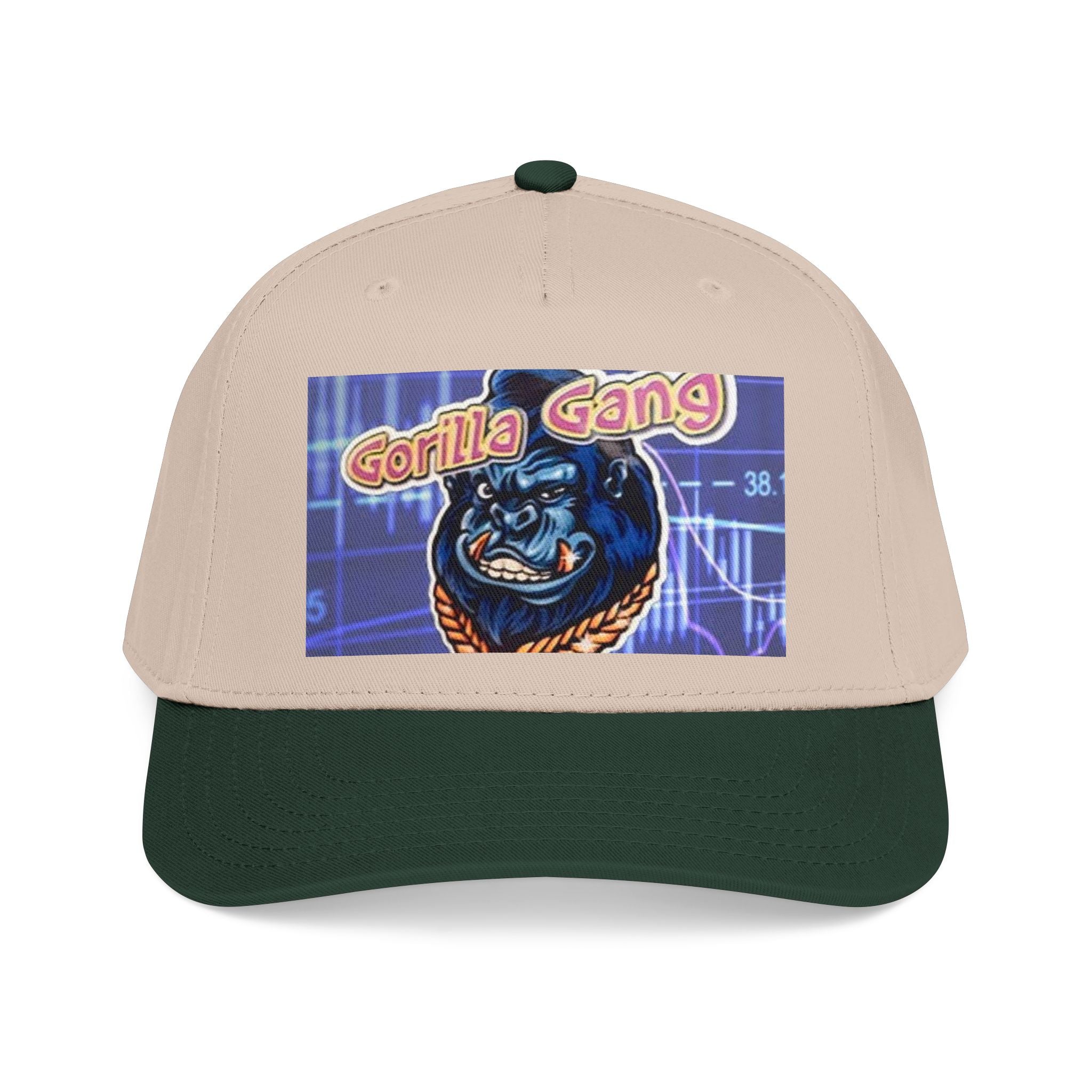 Gorilla Gang Trucker Cap — Retro Stock Market Ape Graphic Baseball Hat