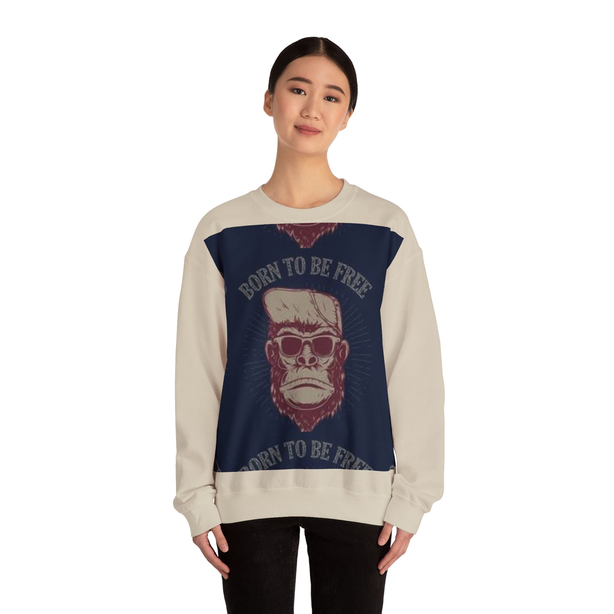 Gorilla Gang 'Born to Be Free' Crewneck Sweatshirt