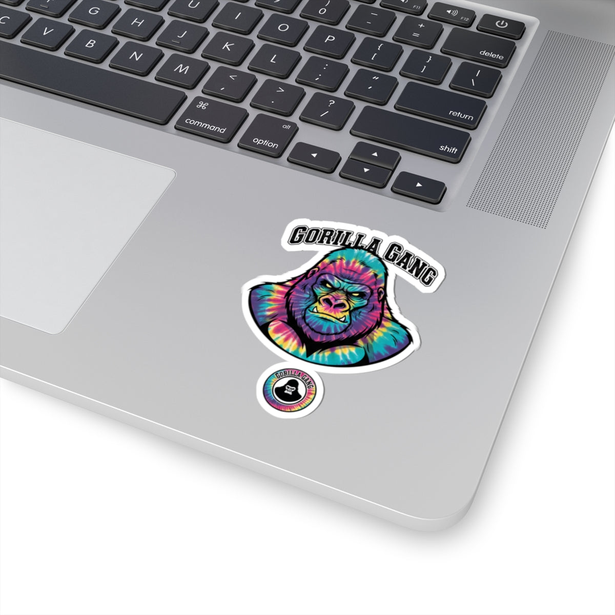 Gorilla Gang Tie-Dye Sticker Pack — Colorful Kiss-Cut Vinyl Stickers