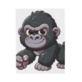 Cute Gorilla Velveteen Plush Blanket – Soft Cartoon Ape Throw for Kids & Nursery