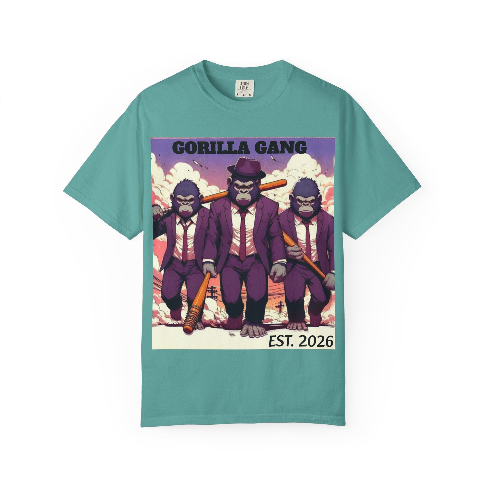 Gorilla Gangsters Graphic T-Shirt — Vintage Mob Ape Illustration