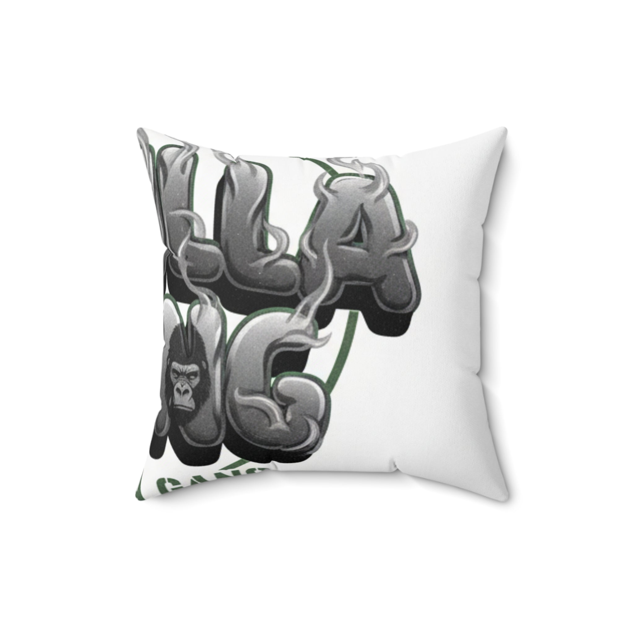 Gorilla Balloons Decorative Throw Pillow — Fun Animal Graphic Accent