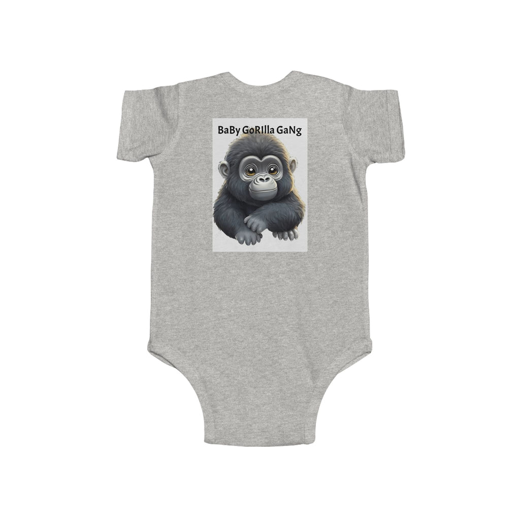 Baby Bodysuit — Cute Cartoon Gorilla Infant Onesie