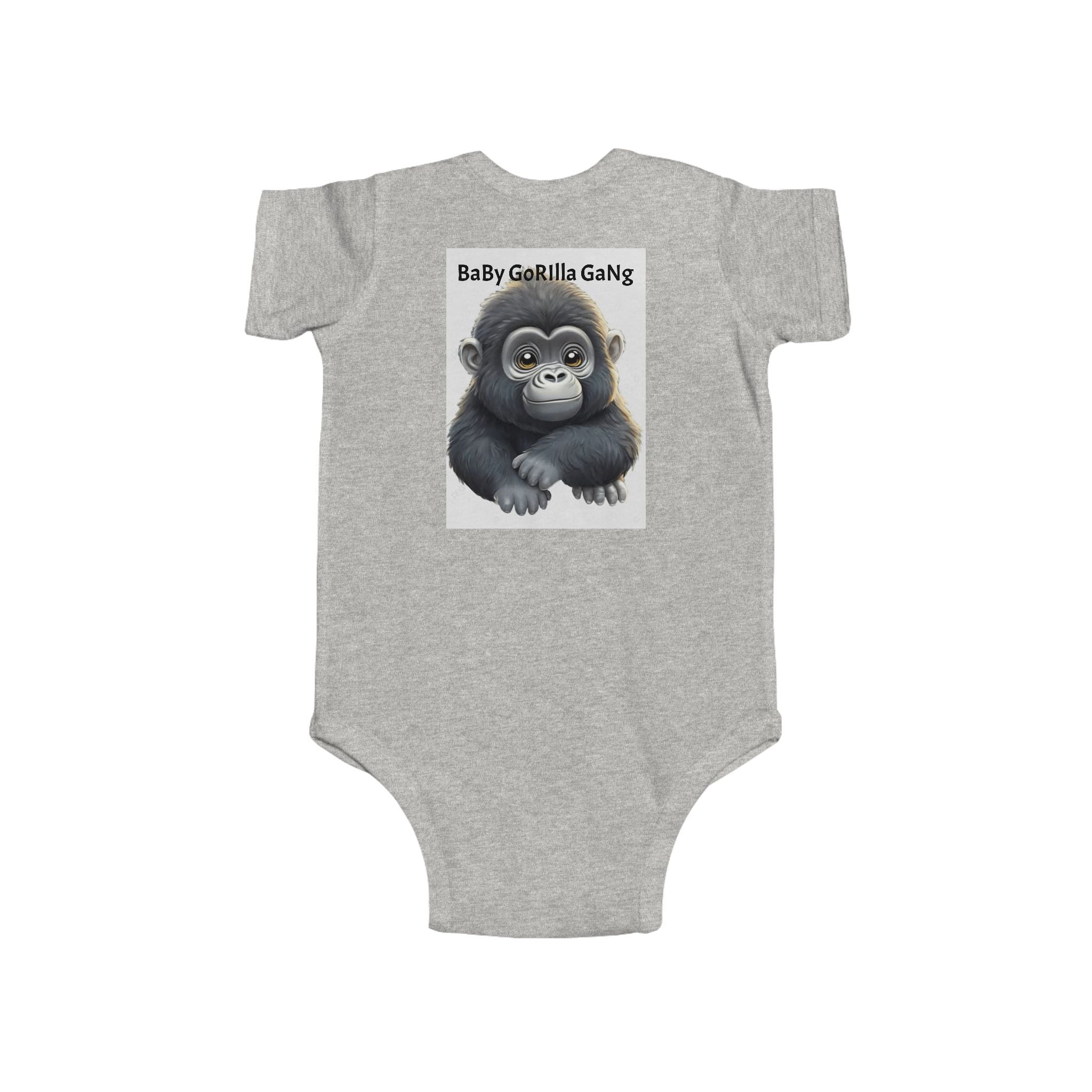 Baby Bodysuit — Cute Cartoon Gorilla Infant Onesie