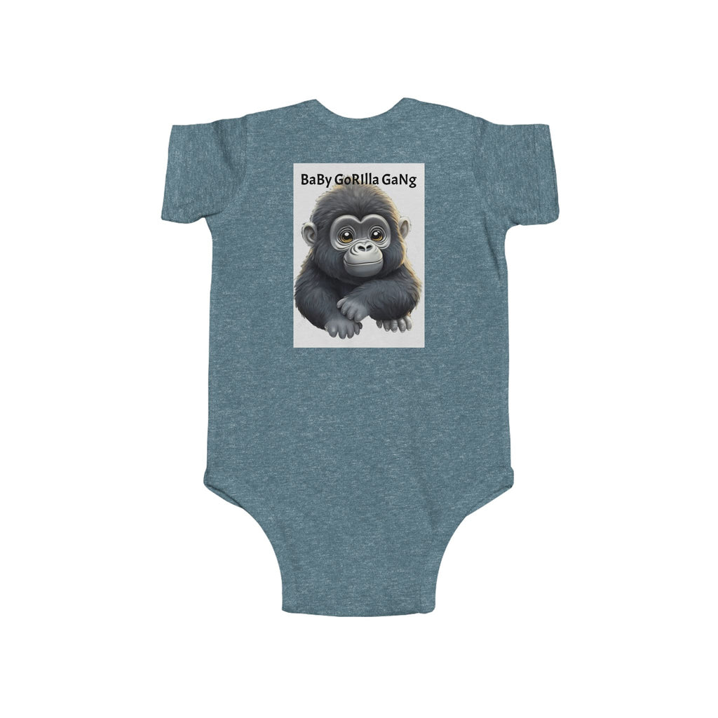 Baby Bodysuit — Cute Cartoon Gorilla Infant Onesie