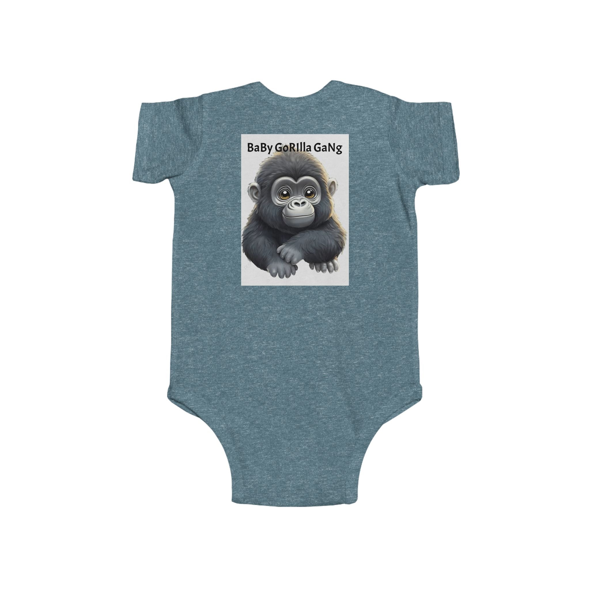 Baby Bodysuit — Cute Cartoon Gorilla Infant Onesie