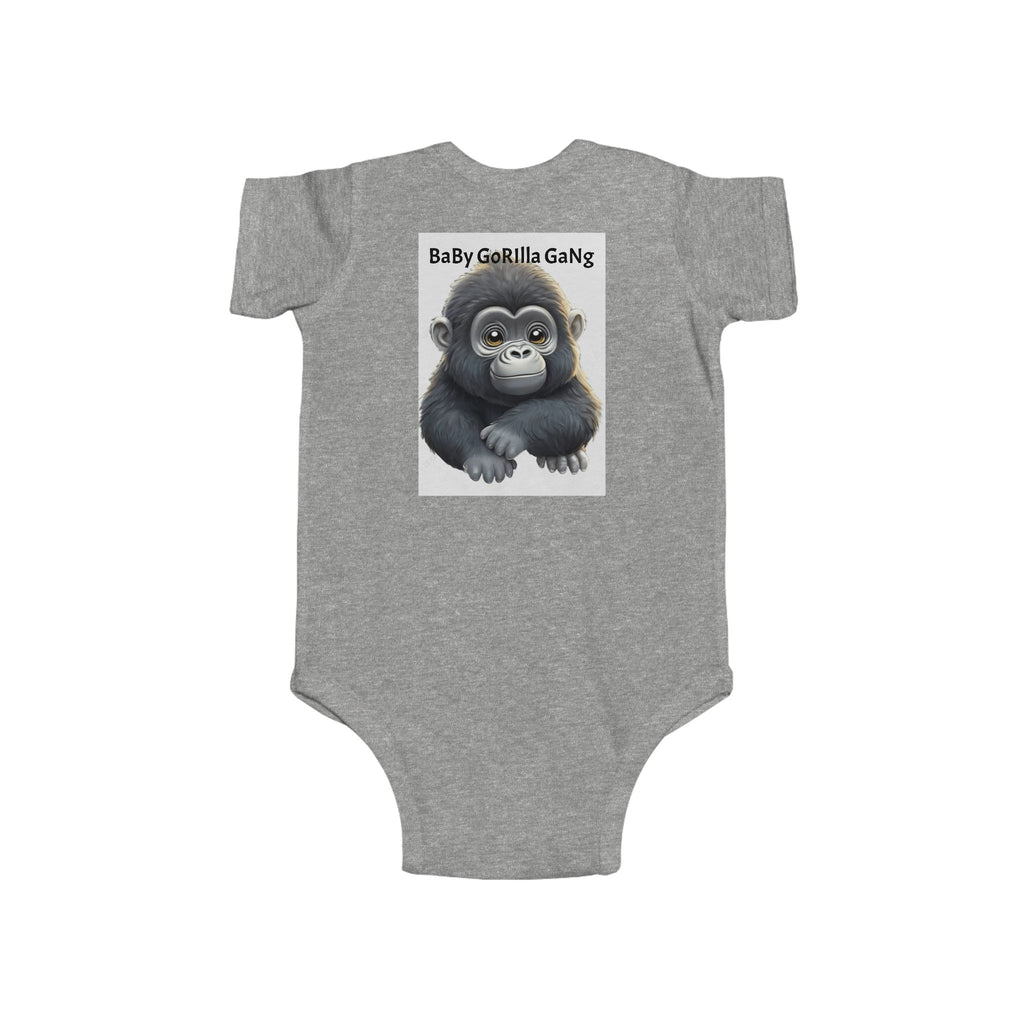 Baby Bodysuit — Cute Cartoon Gorilla Infant Onesie
