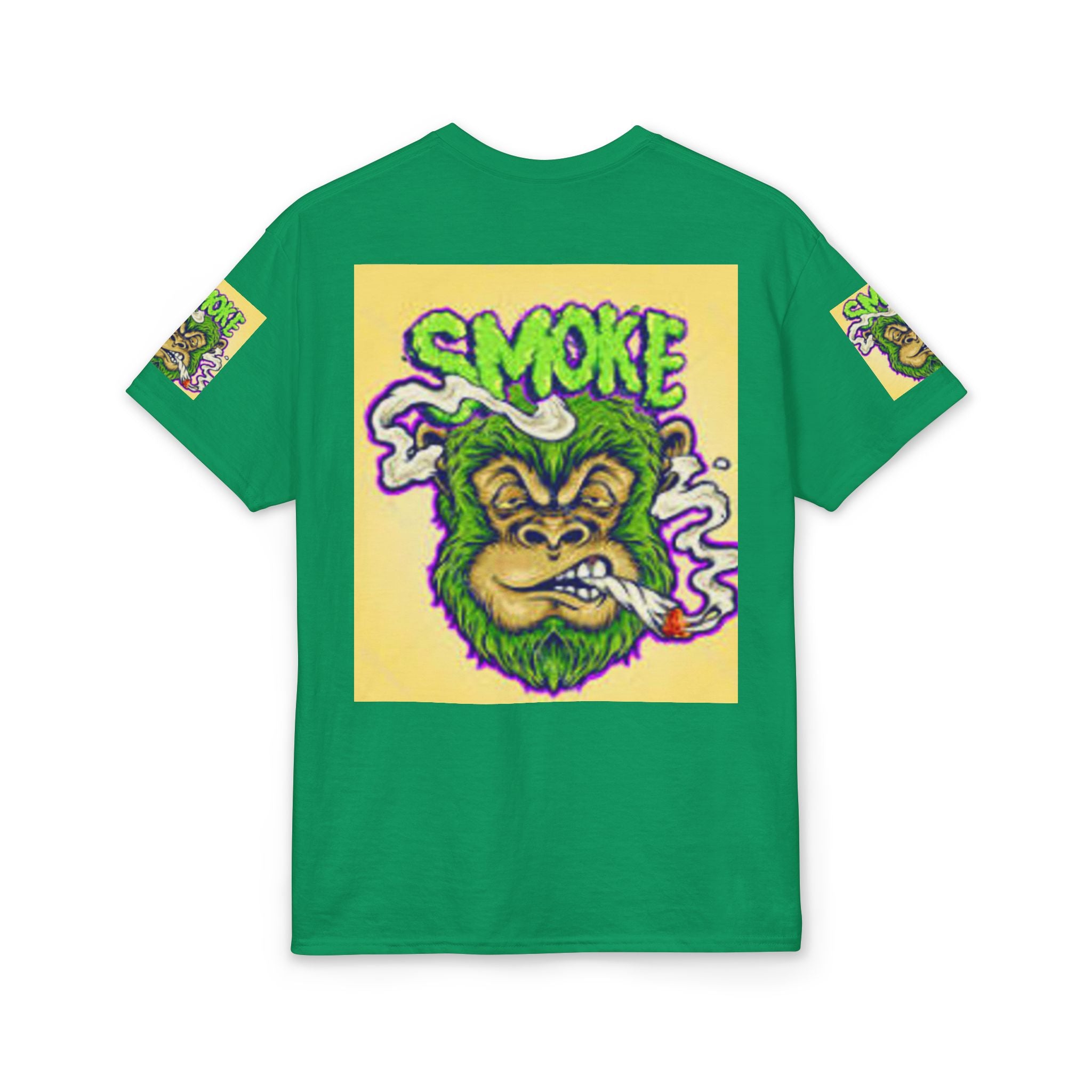 Cannabis Monkey T-Shirt — Retro Smoky Gorilla Graphic Tee