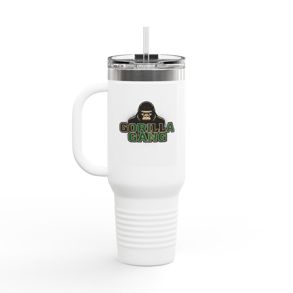40oz Insulated Travel Mug — Tough Gorilla Graphic Thermal Tumbler