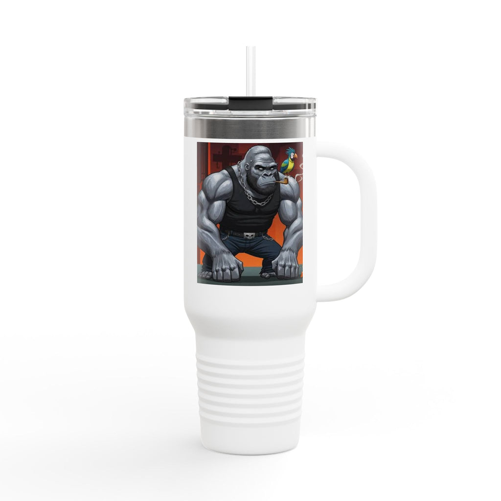 40oz Insulated Travel Mug — Tough Gorilla Graphic Thermal Tumbler